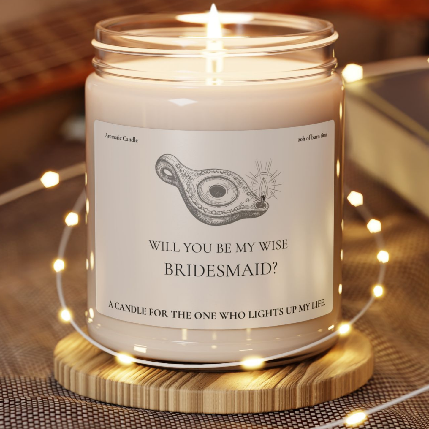 Biblical Wise Bridesmaid Proposal Gift, 9oz // Wedding Favor, Bridal Party Gift, Maid of Honor Proposal