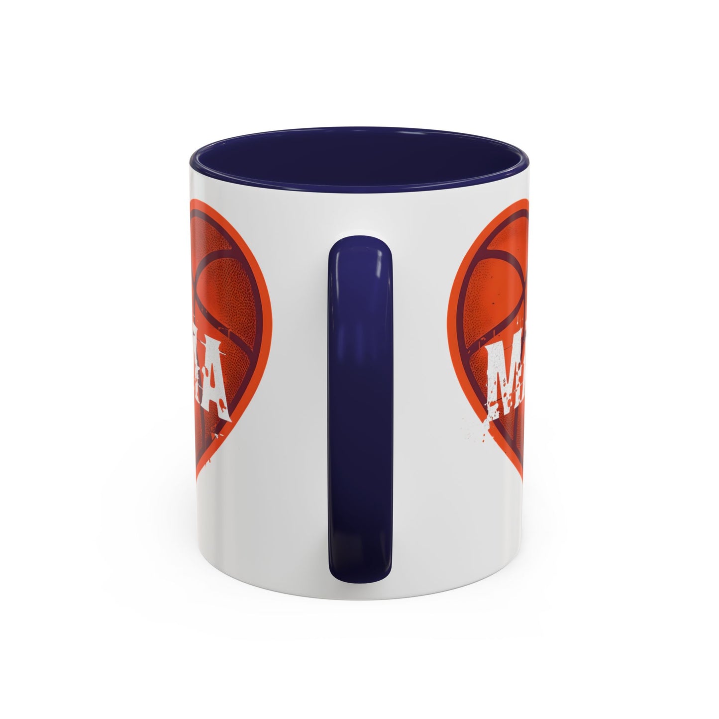 Basketball Mama Coffee Mug | Gift for Sports Moms, Basketball Lovers, Mother's Day, Personalized Mug, Heart Design