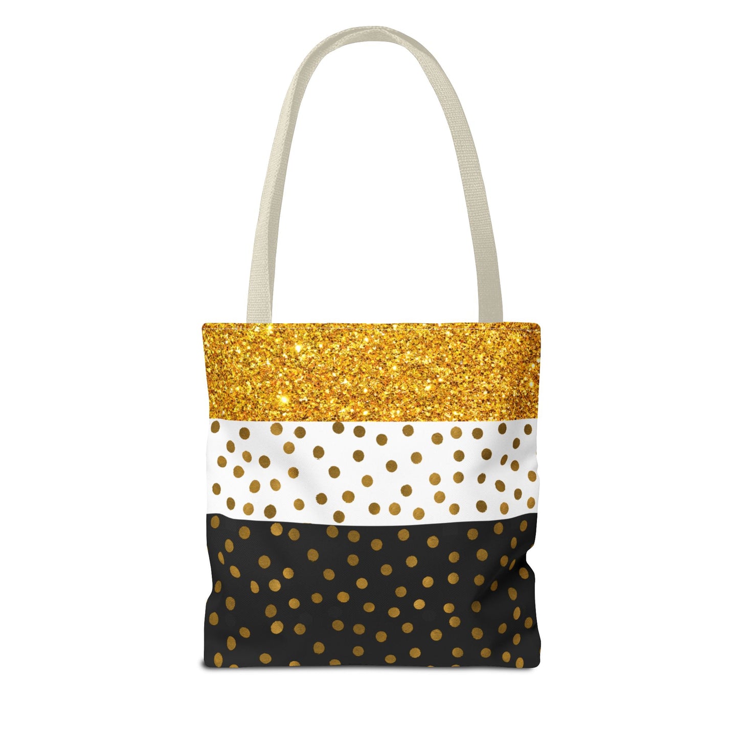 Gold and Black Tote Bag - Elegant and Stylish Carry-All Accessory, Fashionable Shoulder Bag, Trendy Shopping Tote, Chic Grocery Bag,