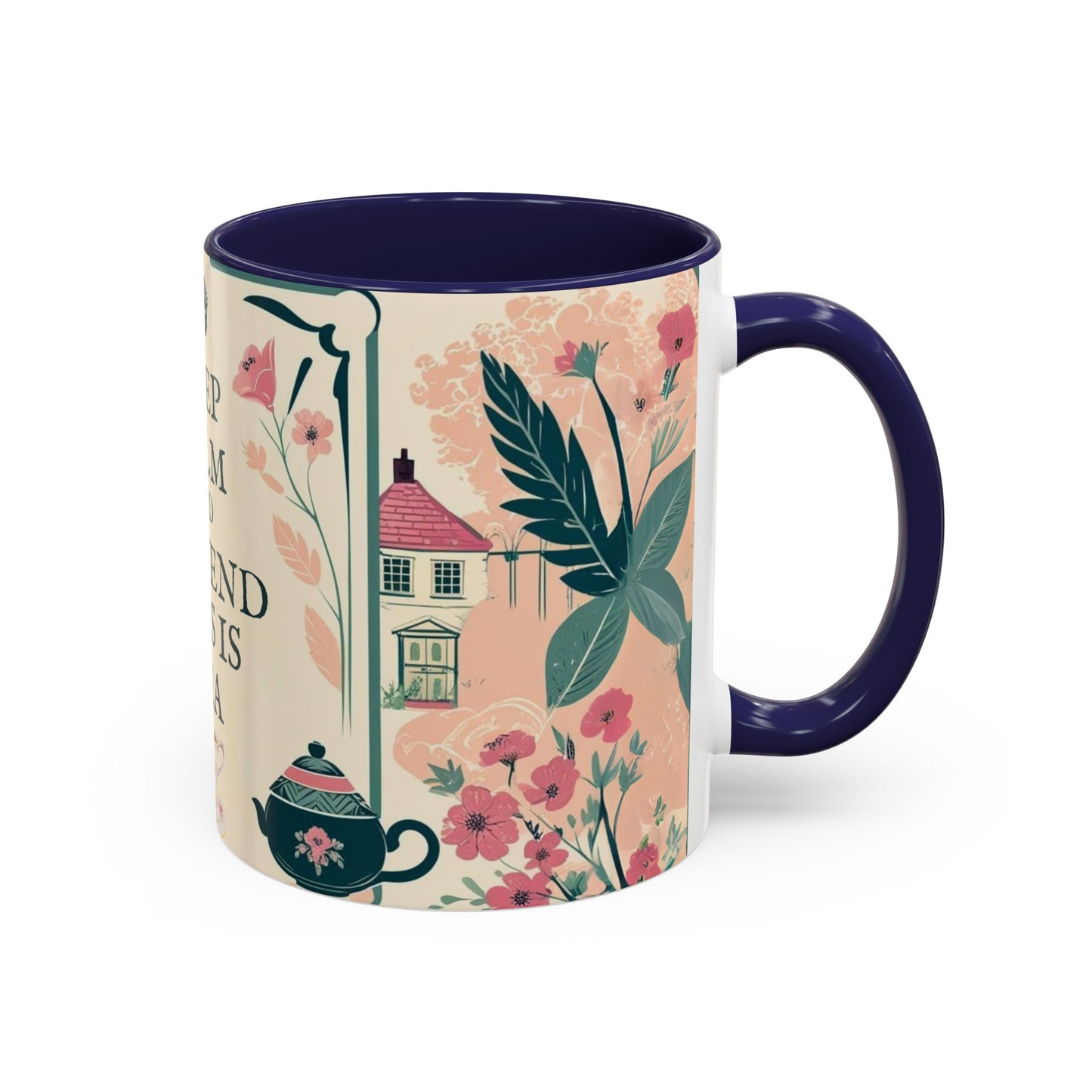 Mug, Keep Calm and Pretend This is Tea, England Theme, Gift for Tea Lovers, Funny Coffee Cup, Ceramic Mug, Tea Lover Gift, Coffee Mug,