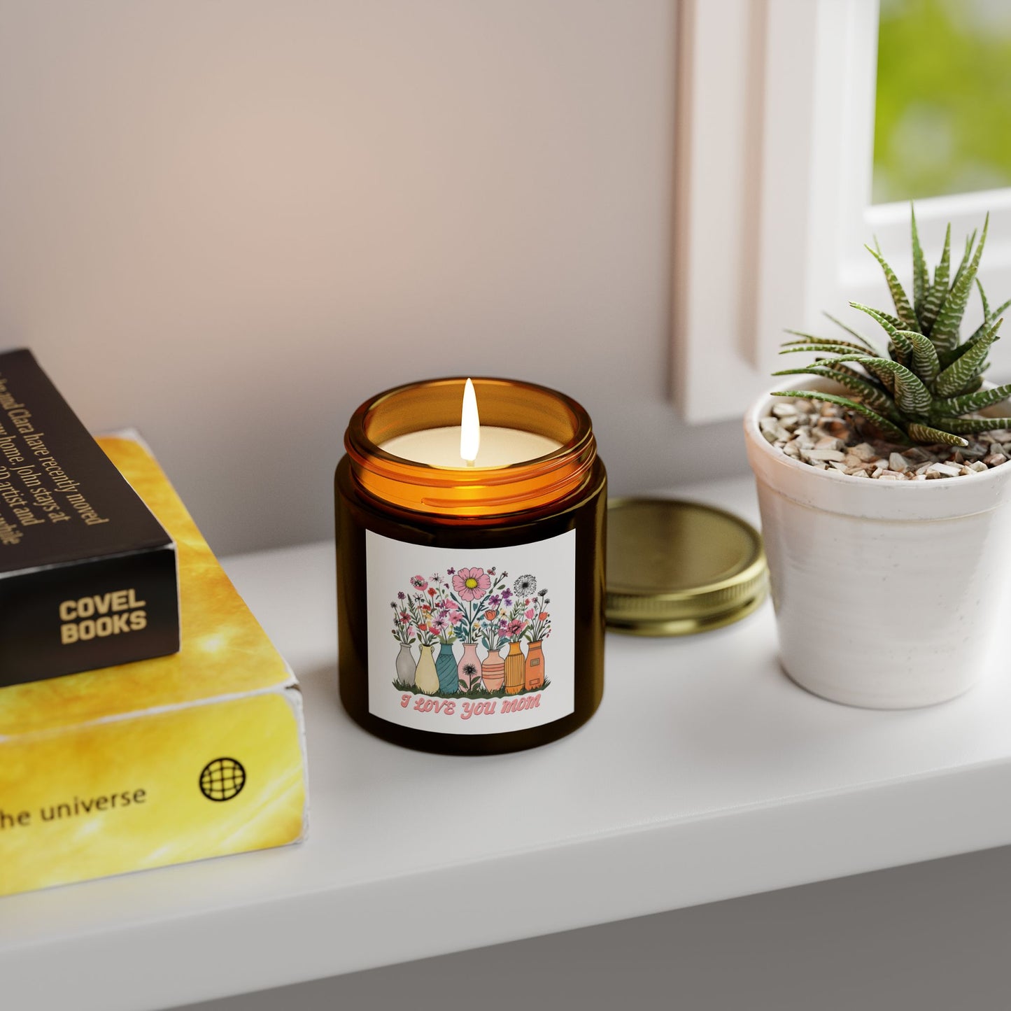 Floral Scented Candle, Perfect Gift for Mom, Relaxing Home Decor, Aromatherapy, Mother's Day, Birthday, Home Fragrance