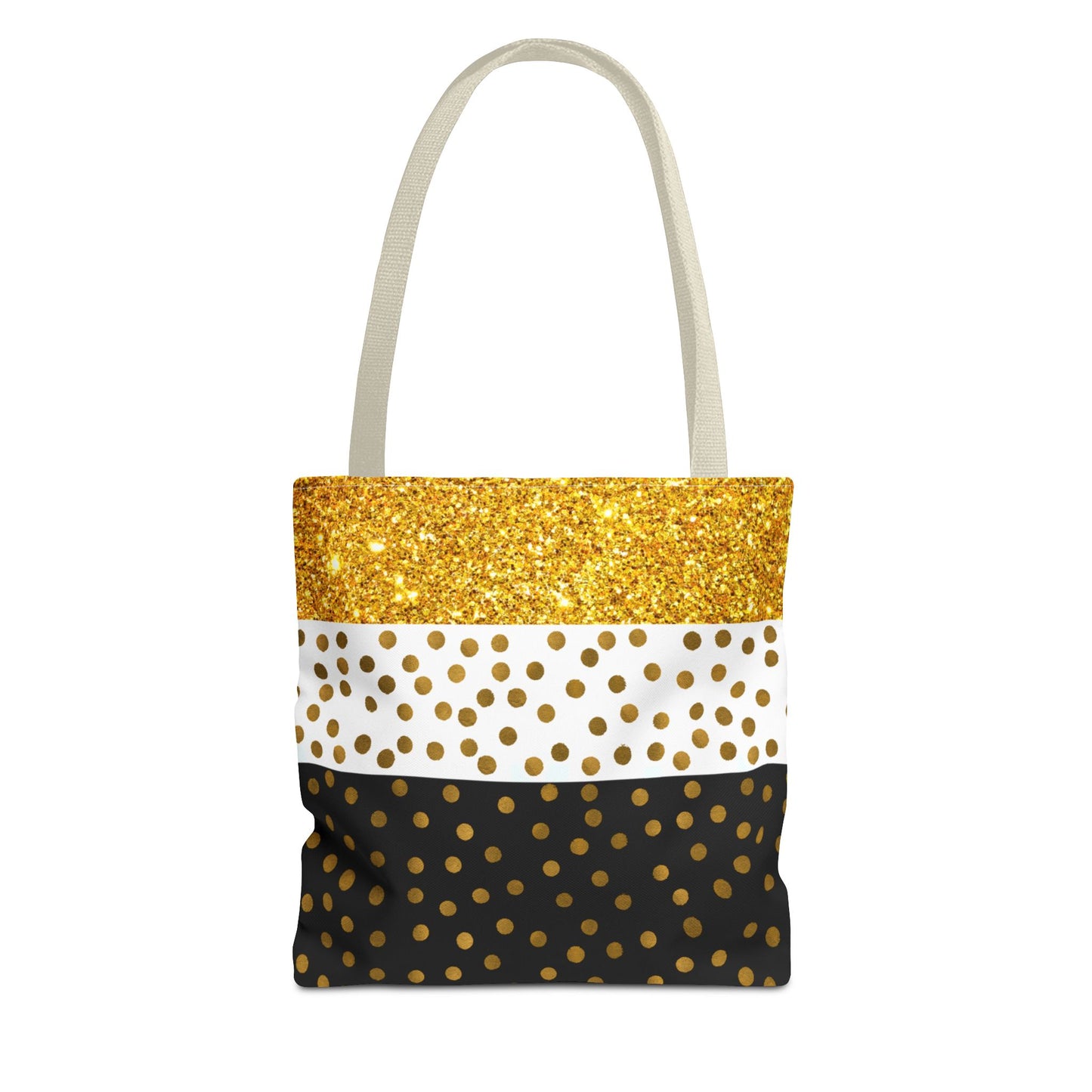 Gold and Black Tote Bag - Elegant and Stylish Carry-All Accessory, Fashionable Shoulder Bag, Trendy Shopping Tote, Chic Grocery Bag,