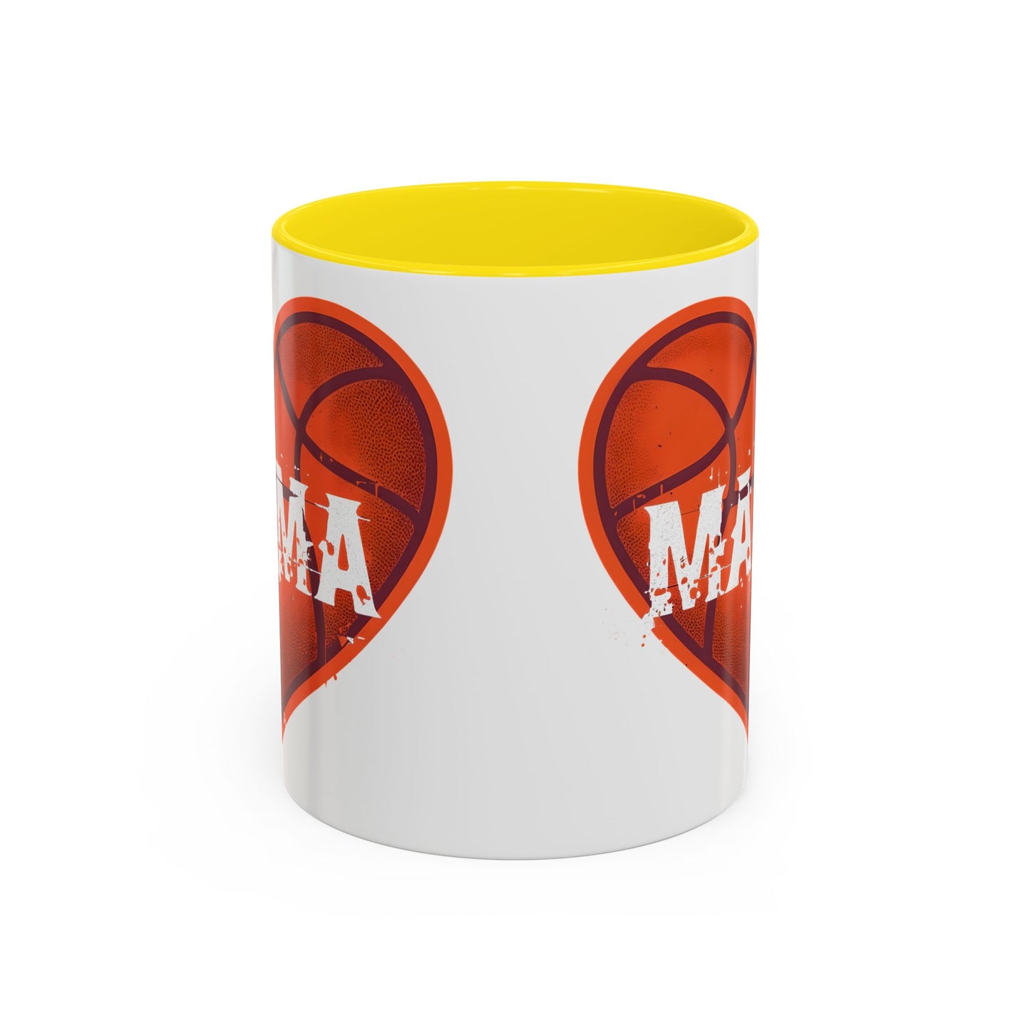 Basketball Mama Coffee Mug | Gift for Sports Moms, Basketball Lovers, Mother's Day, Personalized Mug, Heart Design