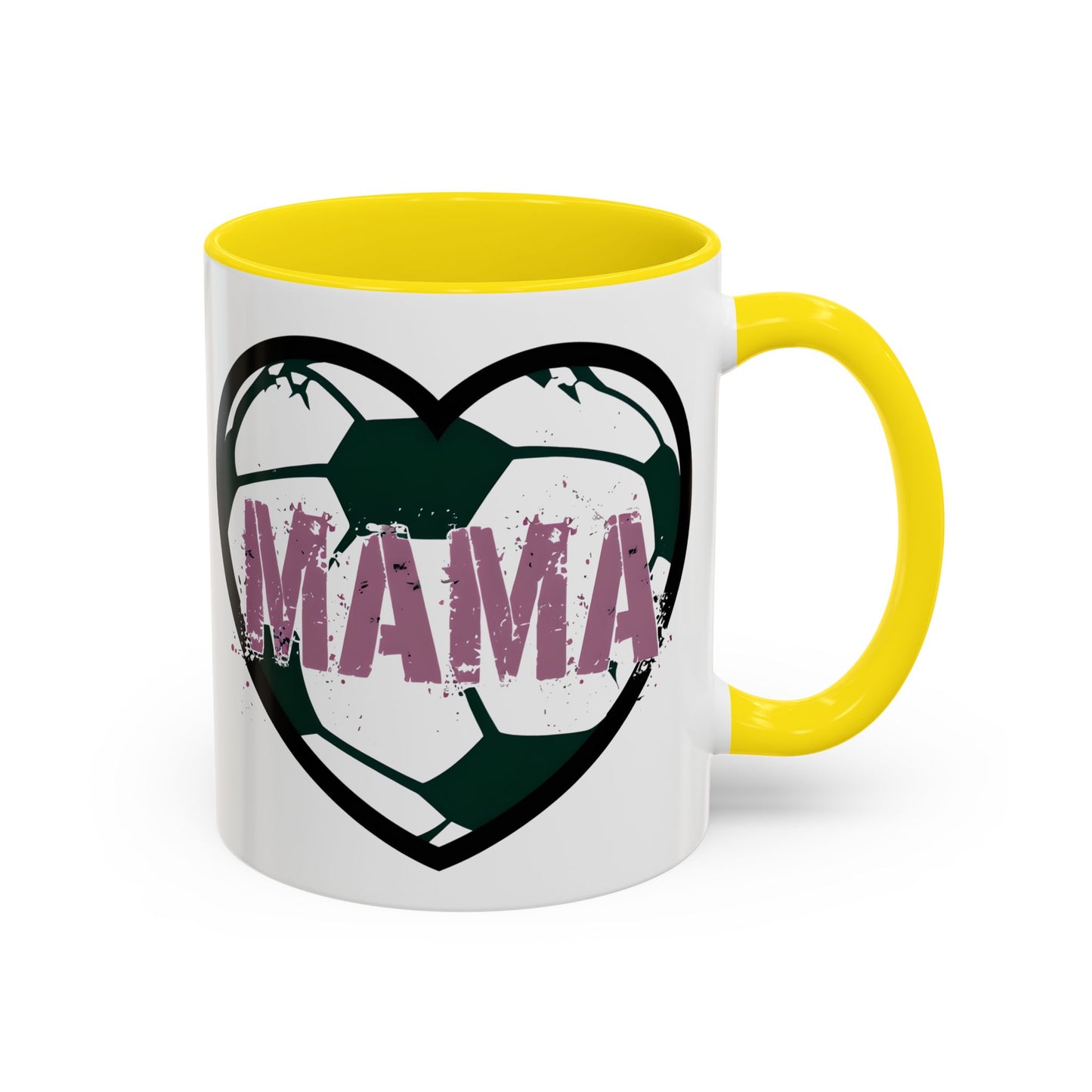 Heartfelt Mama Coffee Mug, Soccer Lover Gift, Mother's Day Mug, Birthday Present, Home Decor Accent Mug