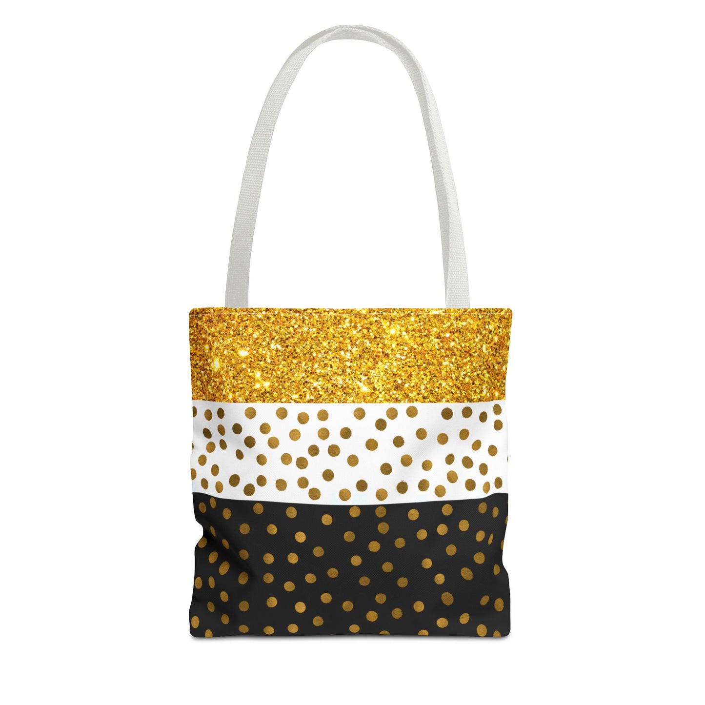 Gold and Black Tote Bag - Elegant and Stylish Carry-All Accessory, Fashionable Shoulder Bag, Trendy Shopping Tote, Chic Grocery Bag,