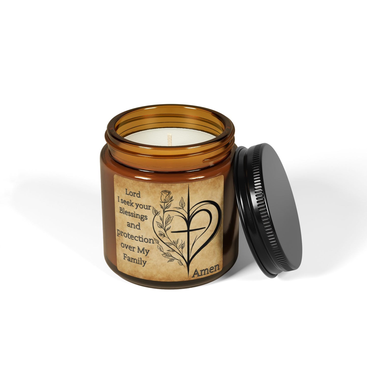 Candles inspirational, Christian Blessings Candle, Religious Candle, Prayer Candle, Hand-Poured Candle, Aromatherapy Candle, Home Decor