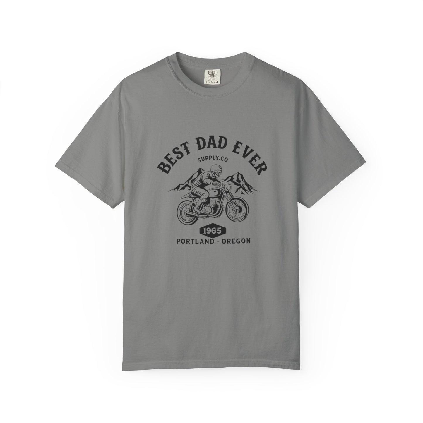 Best Dad Ever T-Shirt, Comfortable Unisex Gift for Father's Day, Family Celebrations, Soft Cotton Tee, Motorcycle Dad Shirt, Father's Day