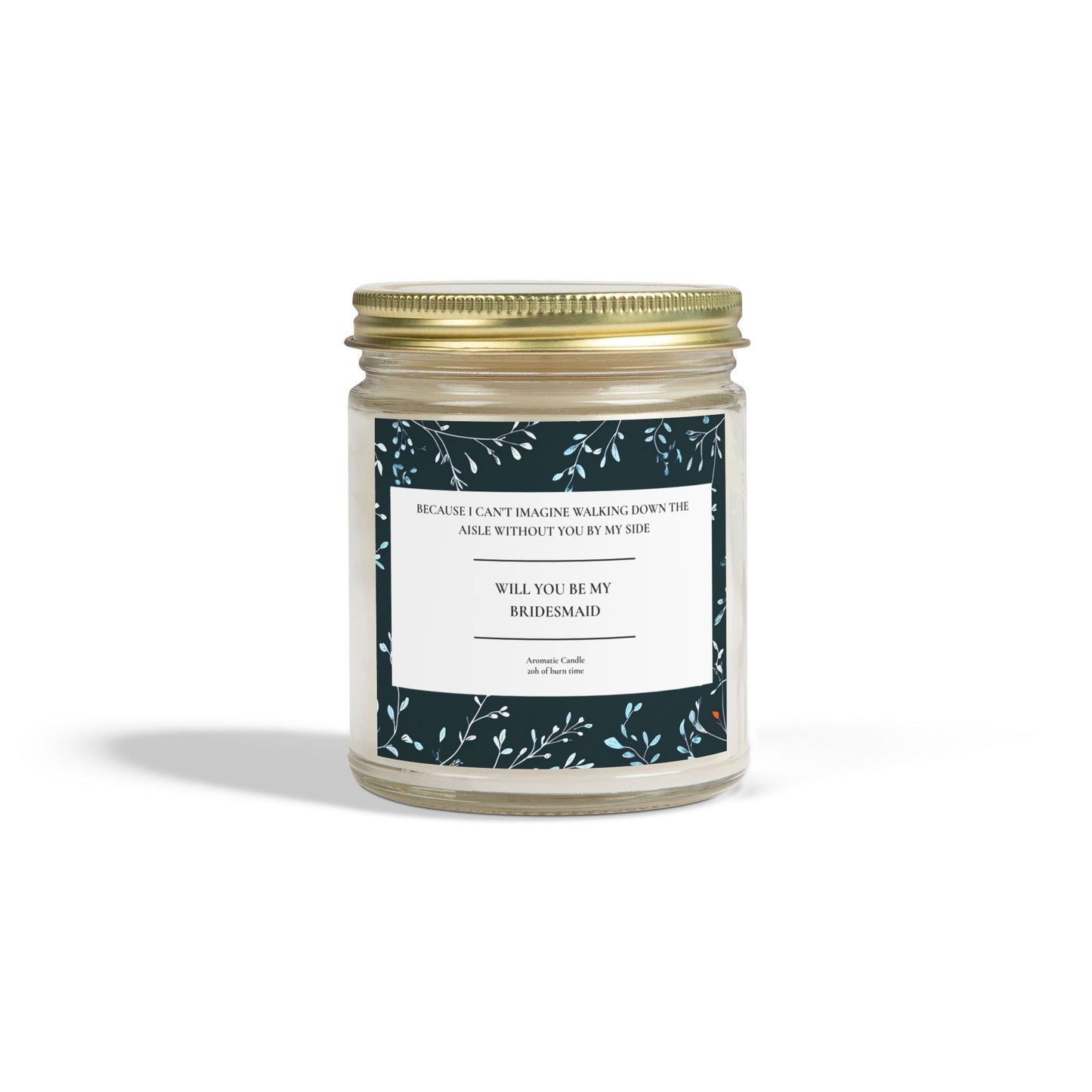 Bridesmaid Proposal Candle, Wedding Gift, Maid of Honor, Bridal Party Favors, Engagement Candle