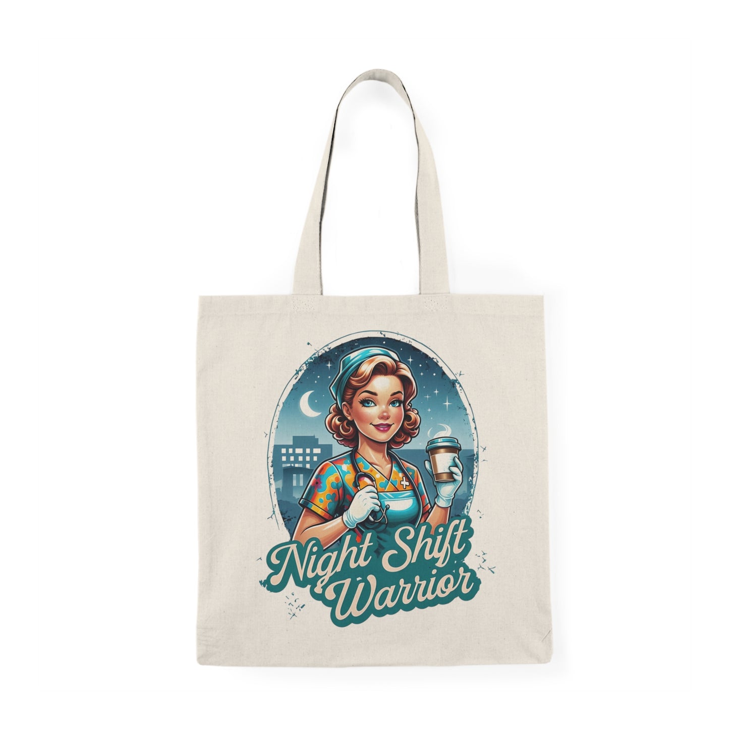 Tote Bag - Night Shift Warrior Nurse Design
