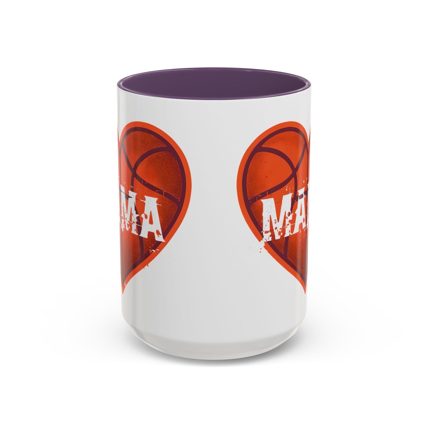 Basketball Mama Coffee Mug | Gift for Sports Moms, Basketball Lovers, Mother's Day, Personalized Mug, Heart Design