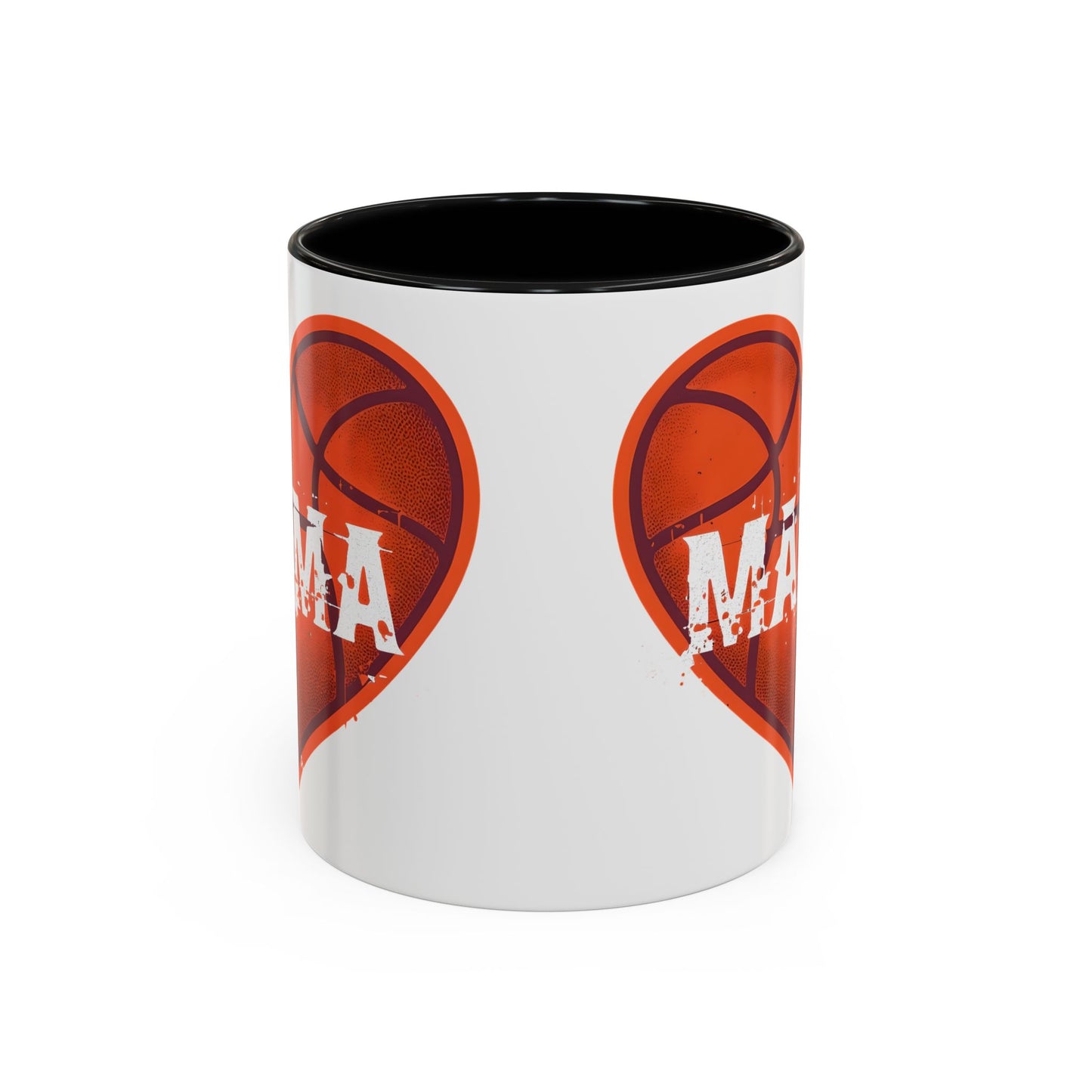 Basketball Mama Coffee Mug | Gift for Sports Moms, Basketball Lovers, Mother's Day, Personalized Mug, Heart Design