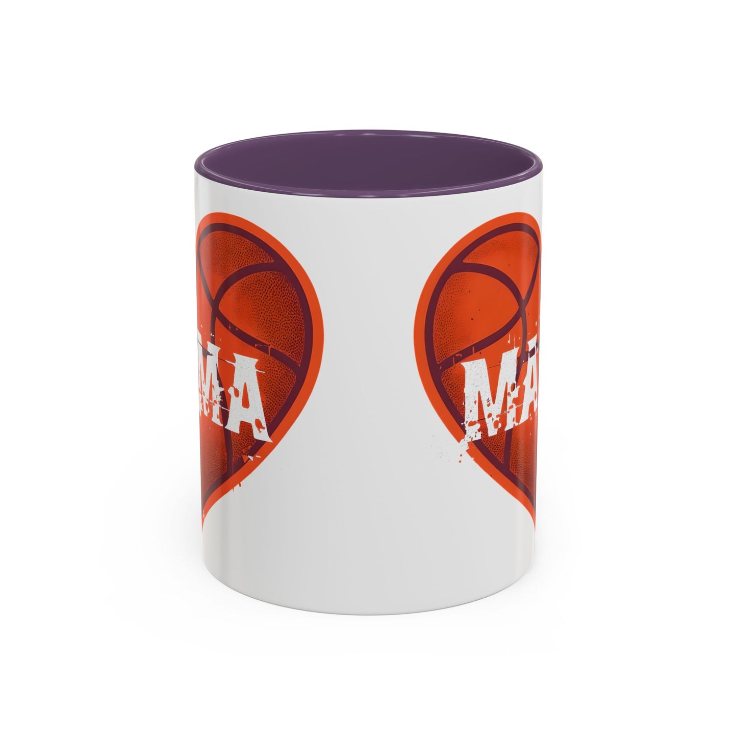 Basketball Mama Coffee Mug | Gift for Sports Moms, Basketball Lovers, Mother's Day, Personalized Mug, Heart Design