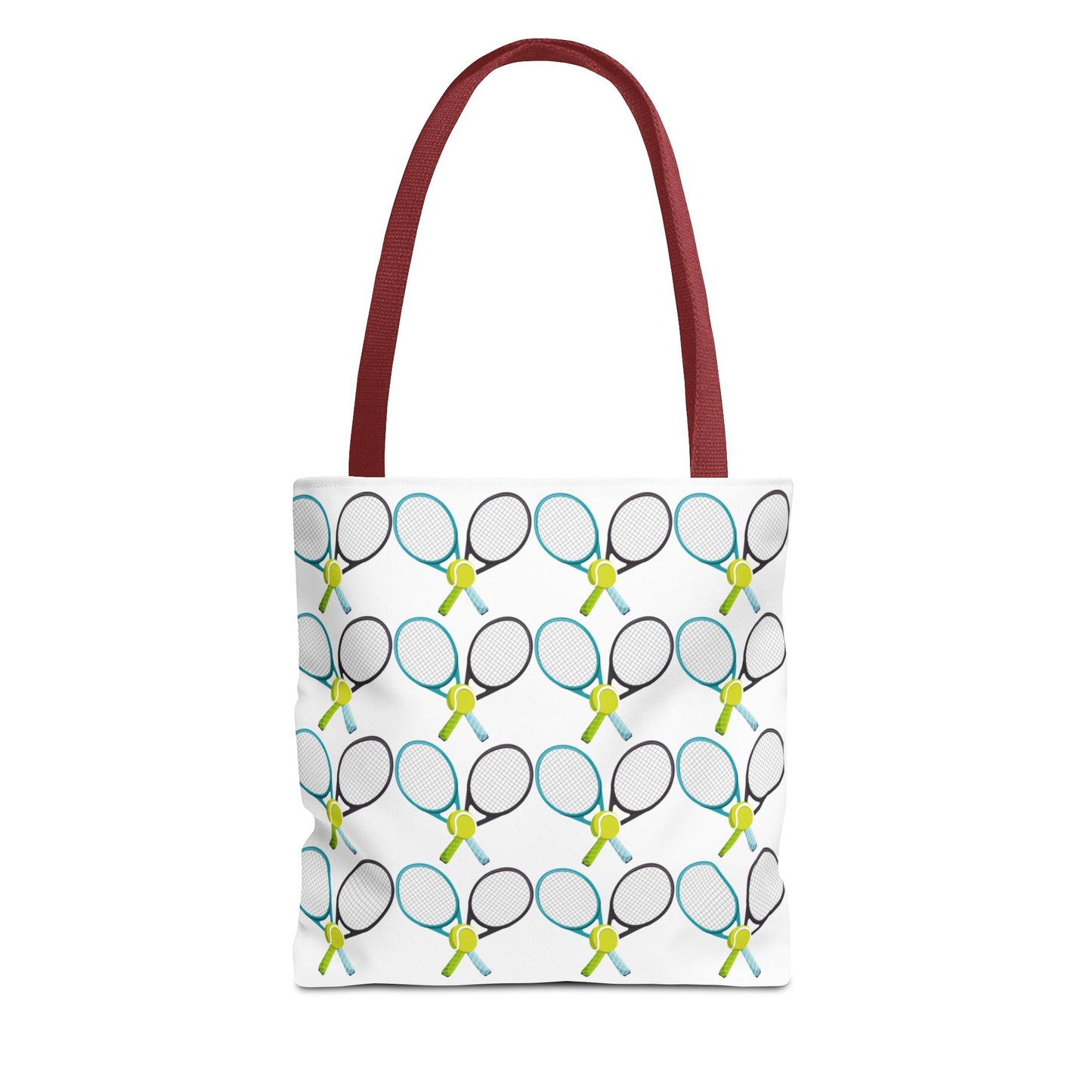 Tennis Racket Print Tote Bag - Ideal for Sports Lovers & Active Lifestyle