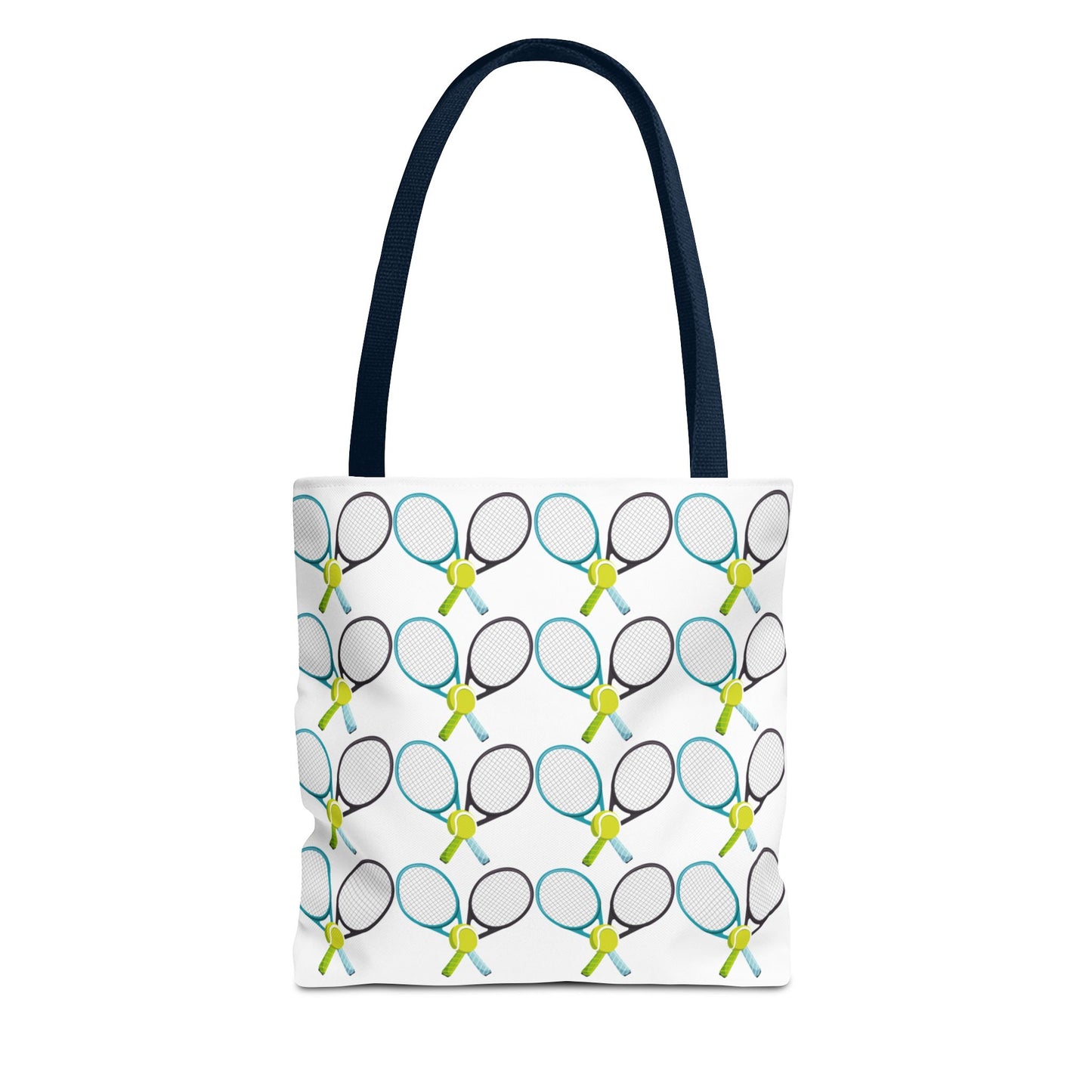 Tennis Racket Print Tote Bag - Ideal for Sports Lovers & Active Lifestyle