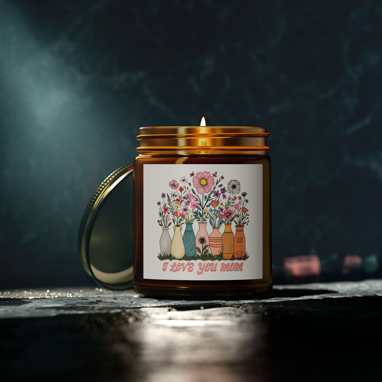 Floral Scented Candle, Perfect Gift for Mom, Relaxing Home Decor, Aromatherapy, Mother's Day, Birthday, Home Fragrance