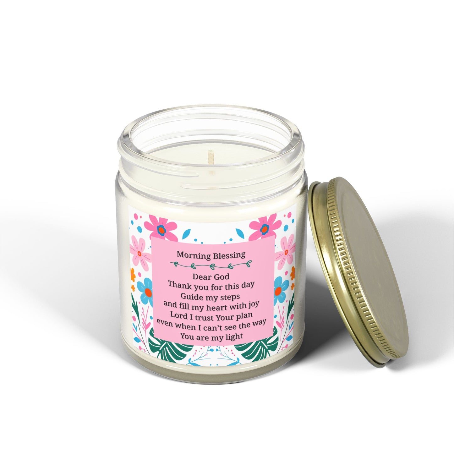 Bible verse, start your day with a morning prayer to the lord, Scented Candle, Relaxation, Home Decor