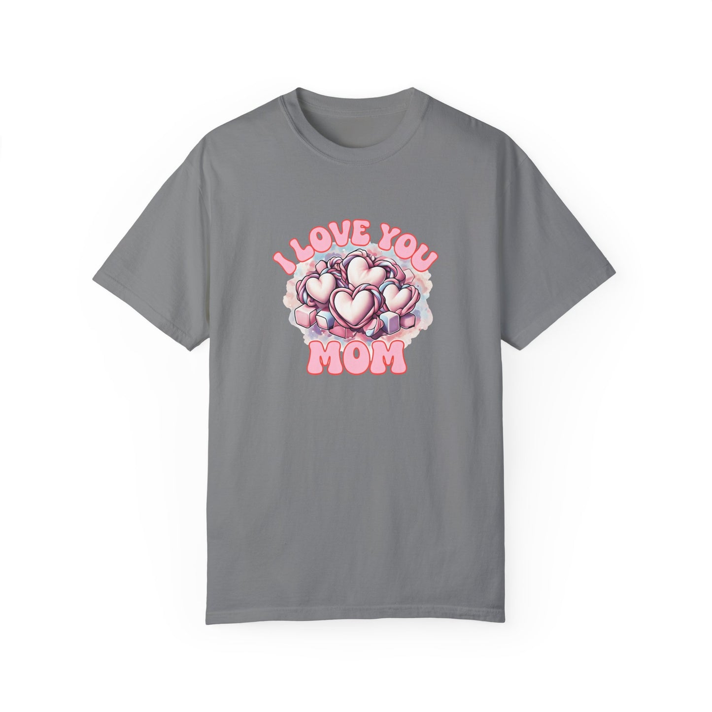 Mom Love T-Shirt, Comfortable Unisex Gift, Perfect for Mother's Day, Family Celebrations, Soft Cotton Tee