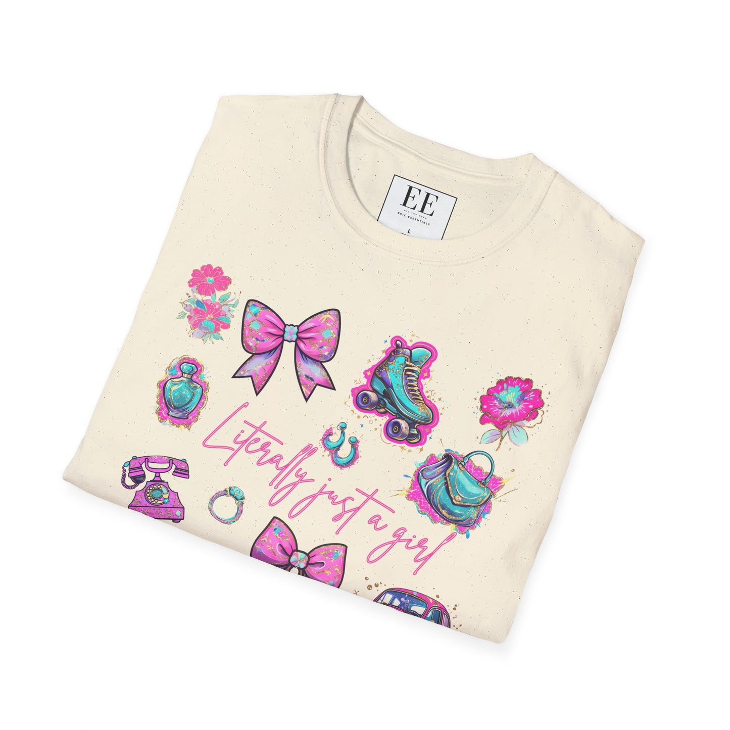 Messy Coquette Fun Unisex Softstyle T-Shirt, Messy Design, Trendy Apparel, Cute Graphic Tee, Casual Clothing