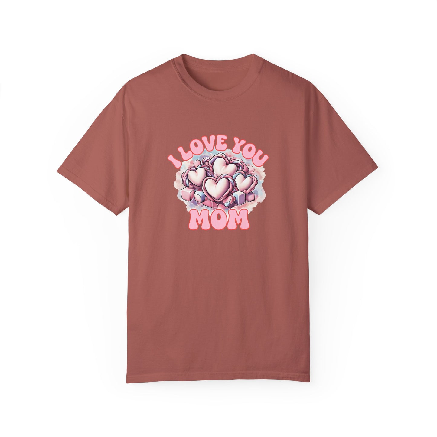 Mom Love T-Shirt, Comfortable Unisex Gift, Perfect for Mother's Day, Family Celebrations, Soft Cotton Tee