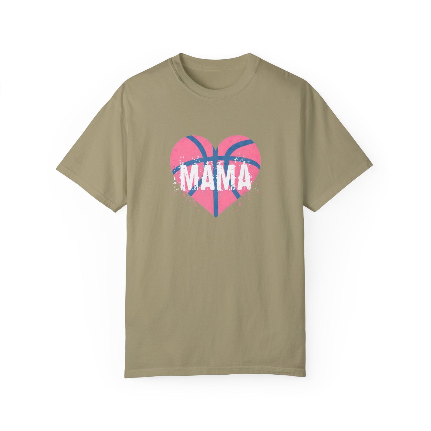 Mama Basketball Heart T-Shirt, Gift for Moms, Unisex Casual Wear, Sports Fan Apparel, Birthday Present for Mothers