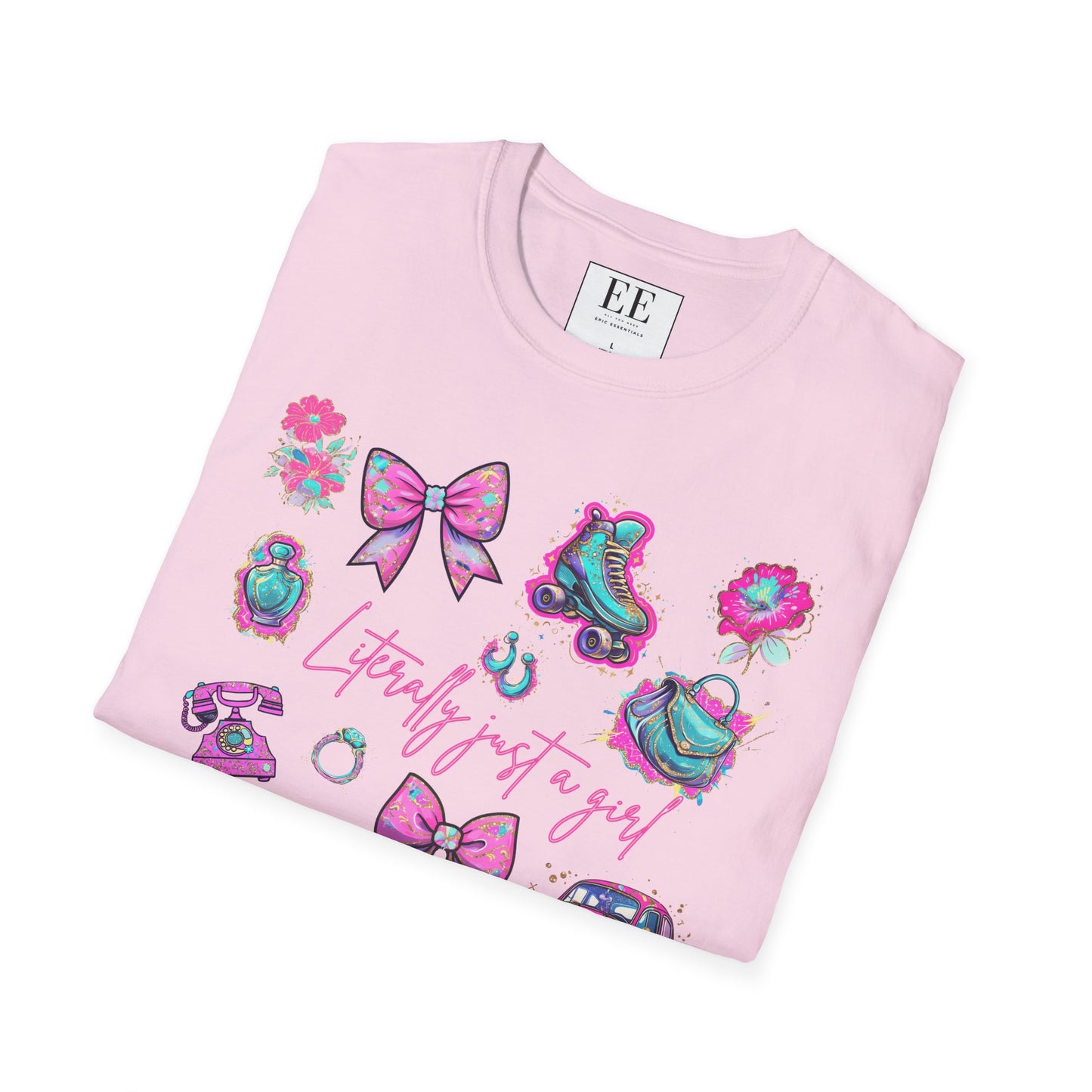 Messy Coquette Fun Unisex Softstyle T-Shirt, Messy Design, Trendy Apparel, Cute Graphic Tee, Casual Clothing