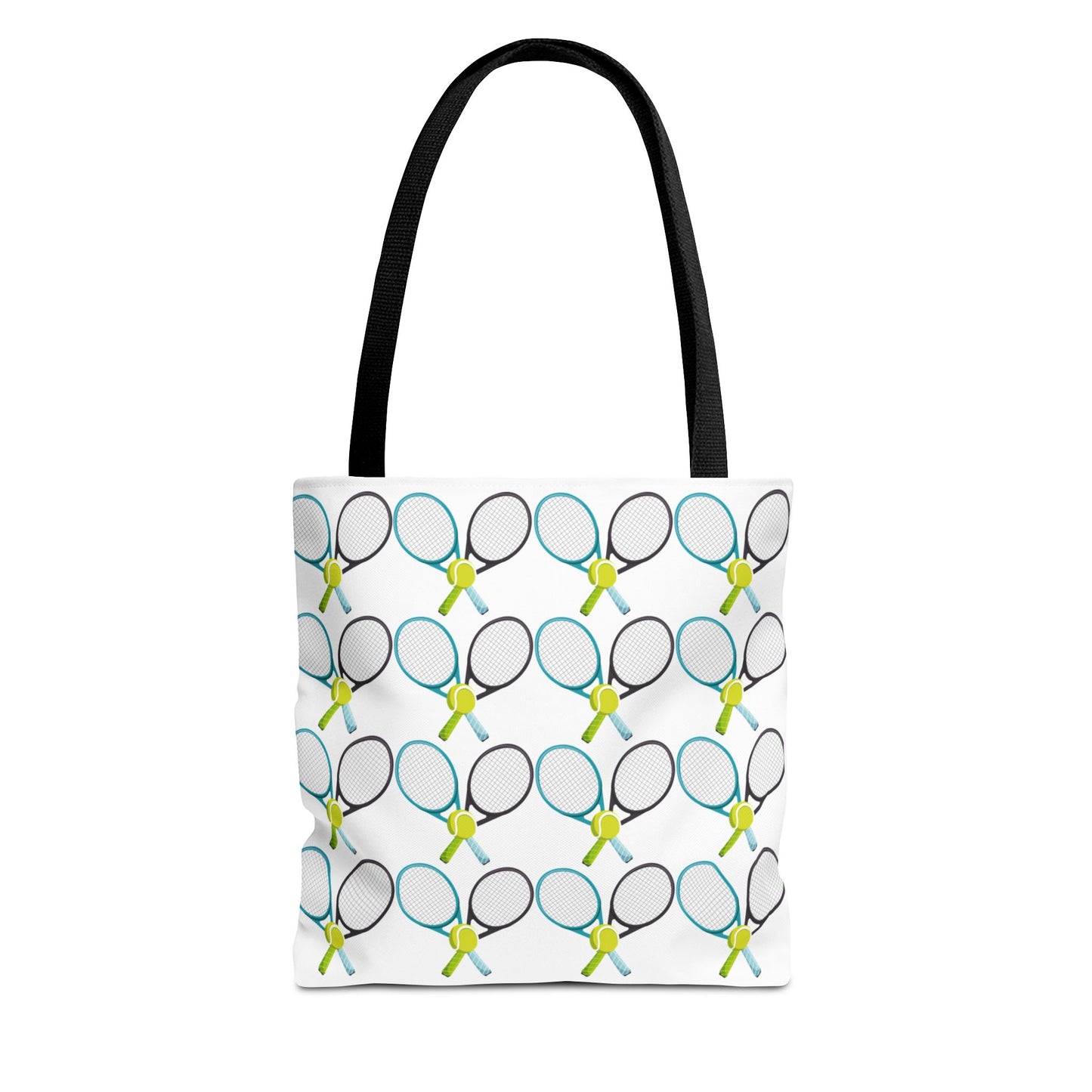 Tennis Racket Print Tote Bag - Ideal for Sports Lovers & Active Lifestyle