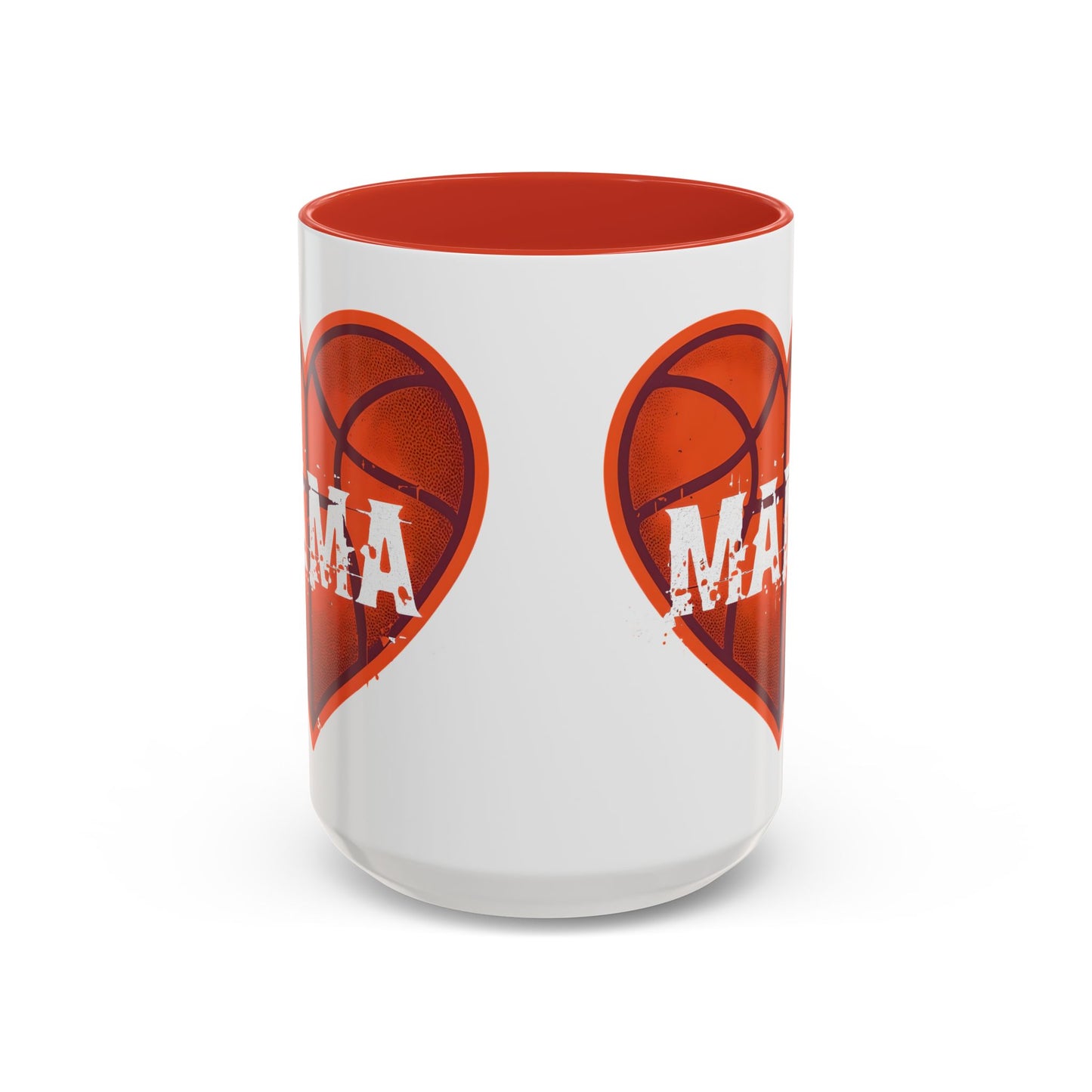 Basketball Mama Coffee Mug | Gift for Sports Moms, Basketball Lovers, Mother's Day, Personalized Mug, Heart Design