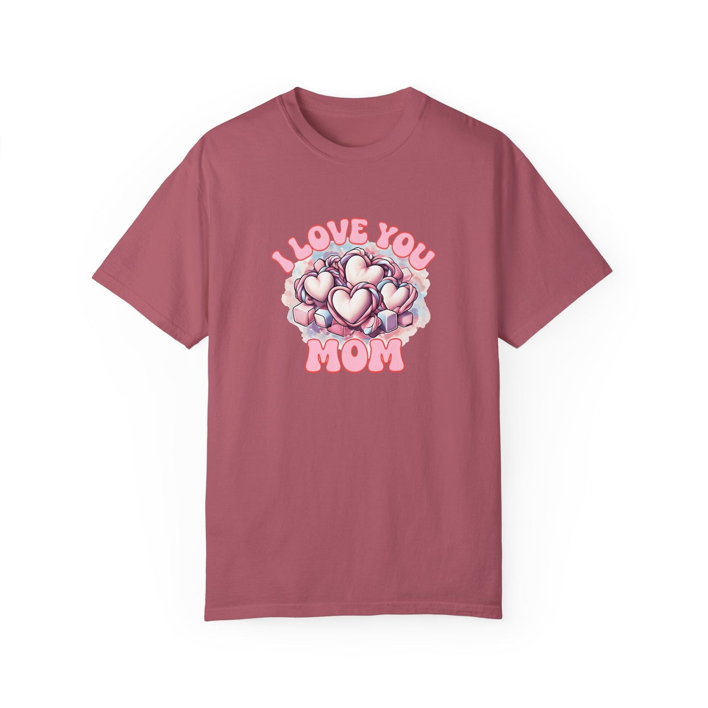 Mom Love T-Shirt, Comfortable Unisex Gift, Perfect for Mother's Day, Family Celebrations, Soft Cotton Tee