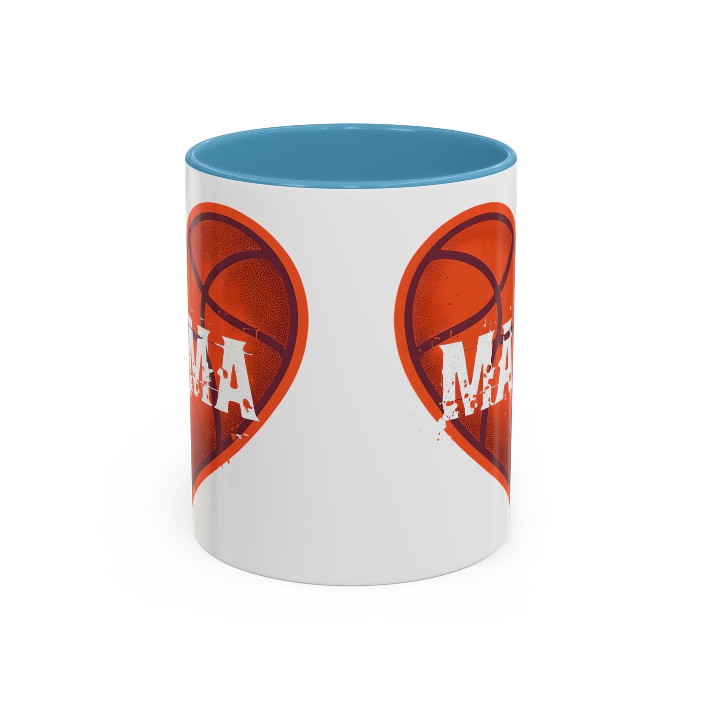 Basketball Mama Coffee Mug | Gift for Sports Moms, Basketball Lovers, Mother's Day, Personalized Mug, Heart Design