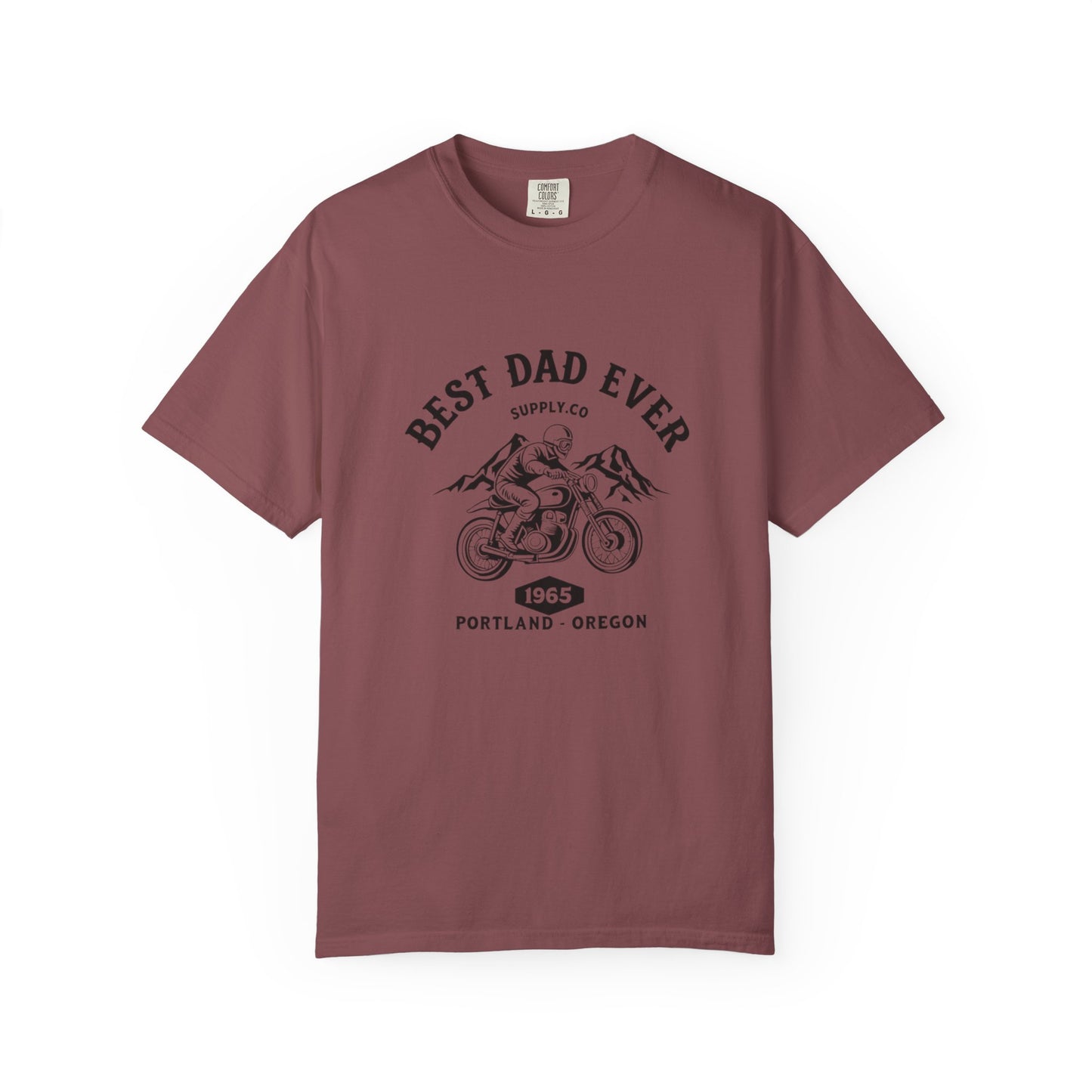 Best Dad Ever T-Shirt, Comfortable Unisex Gift for Father's Day, Family Celebrations, Soft Cotton Tee, Motorcycle Dad Shirt, Father's Day