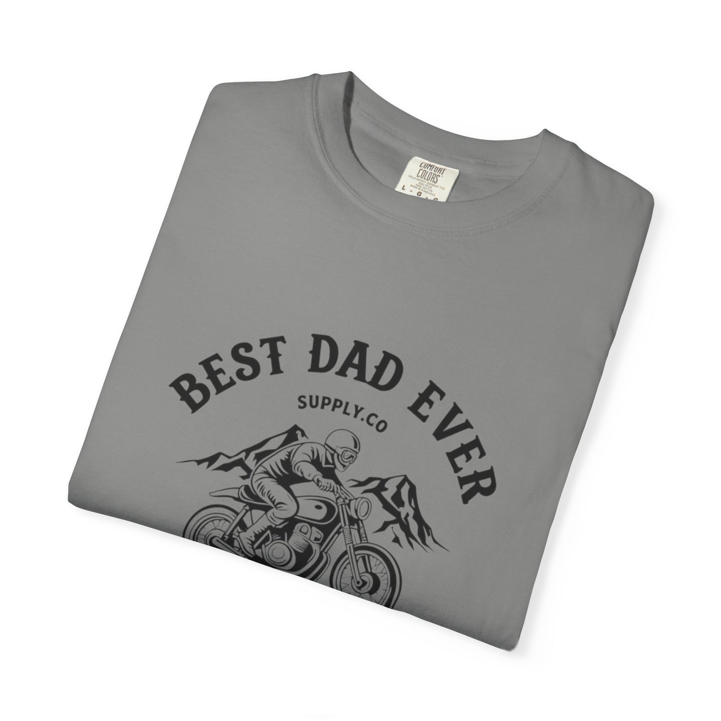 Best Dad Ever T-Shirt, Comfortable Unisex Gift for Father's Day, Family Celebrations, Soft Cotton Tee, Motorcycle Dad Shirt, Father's Day