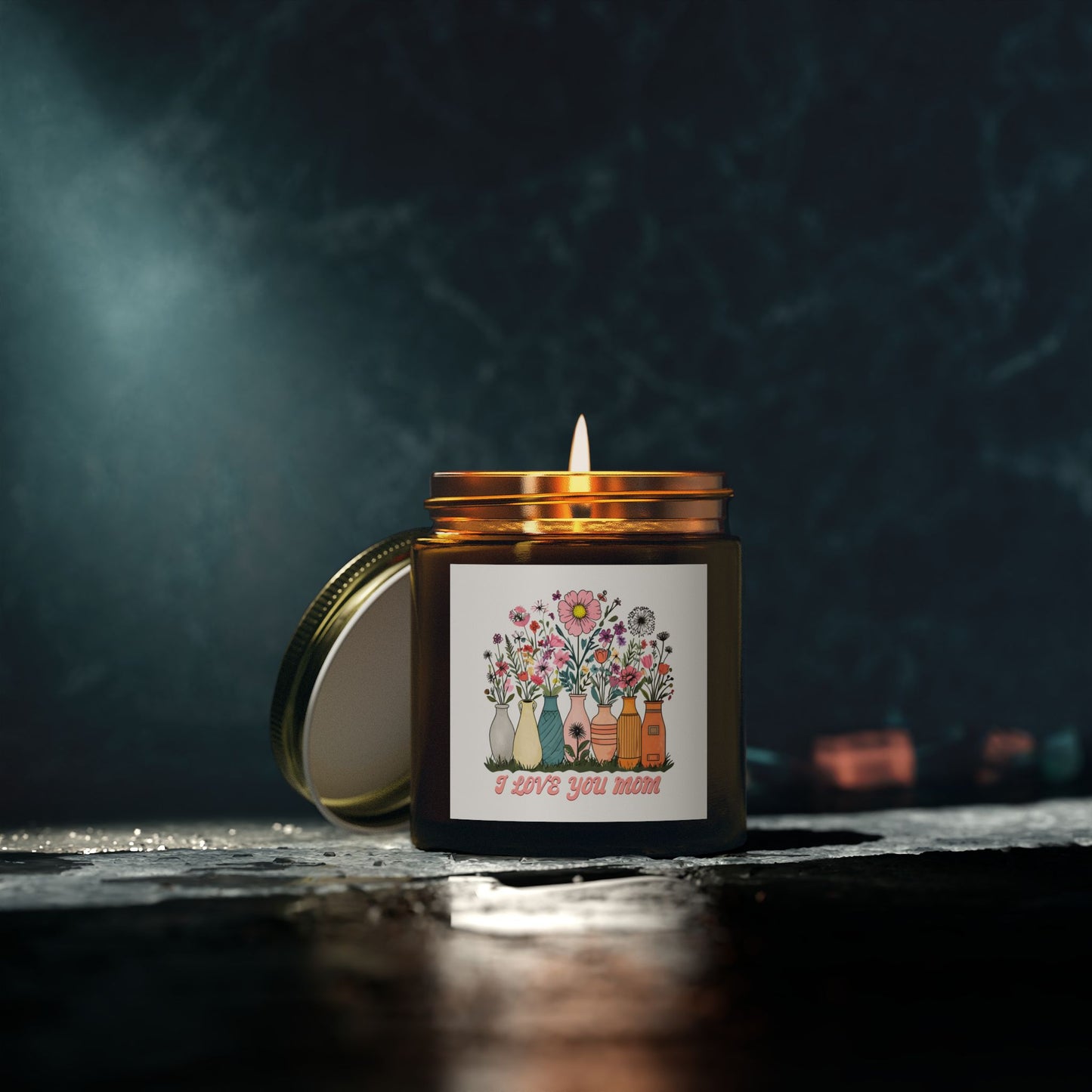 Floral Scented Candle, Perfect Gift for Mom, Relaxing Home Decor, Aromatherapy, Mother's Day, Birthday, Home Fragrance
