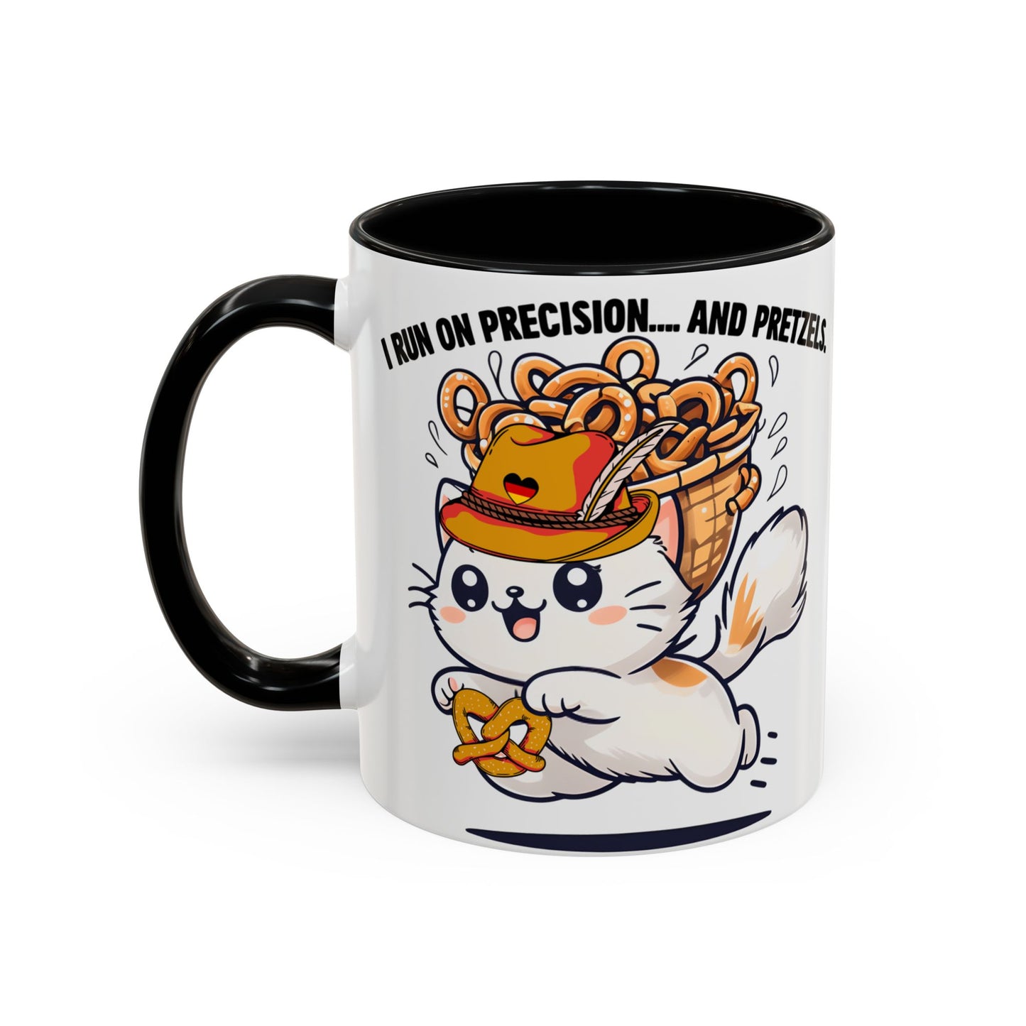 Coffee Mug, Funny Cat Quote, German Flag Heart Hat Design, Cat Lovers