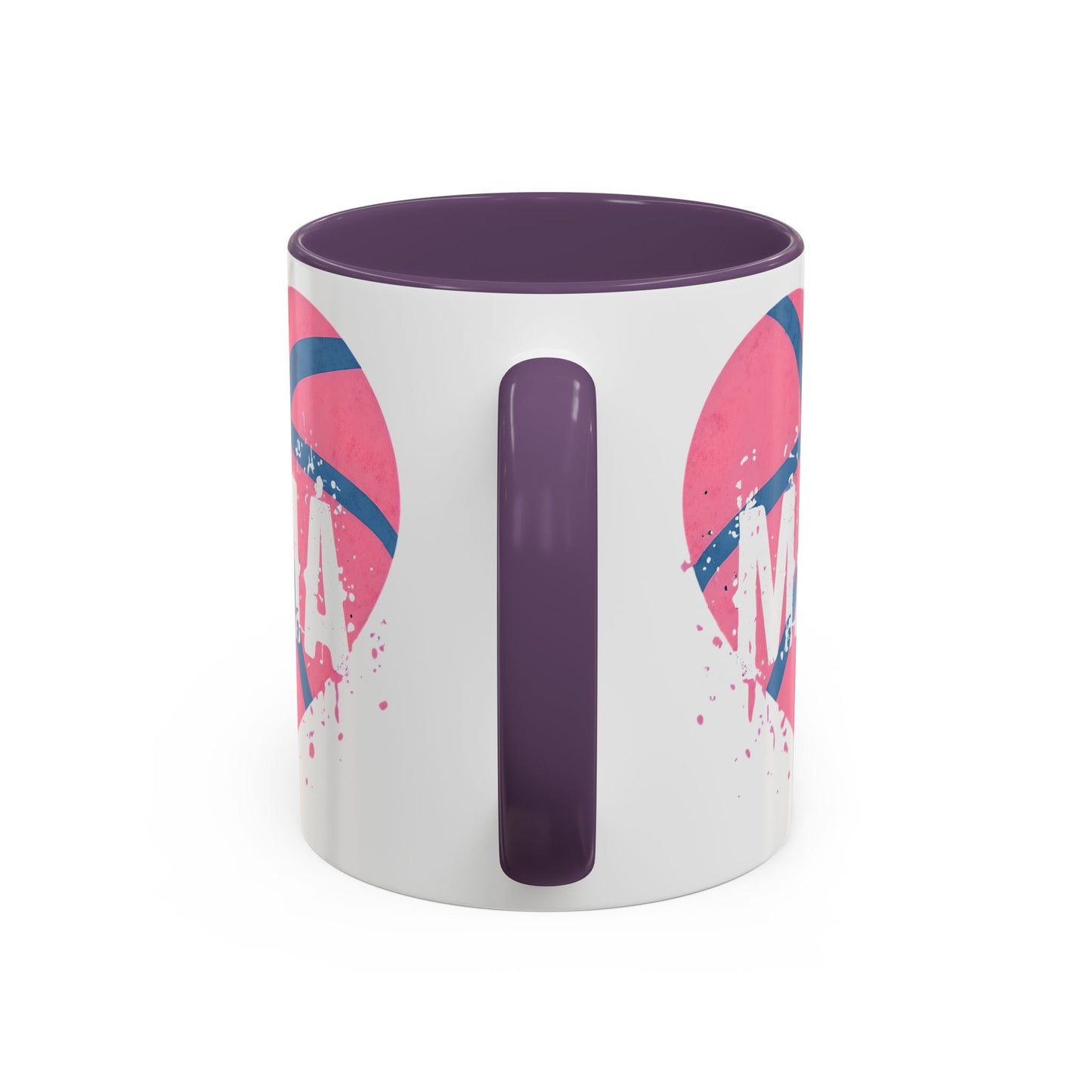 Mama Basketball Heart Accent Coffee Mug - Perfect Gift for Sports Moms