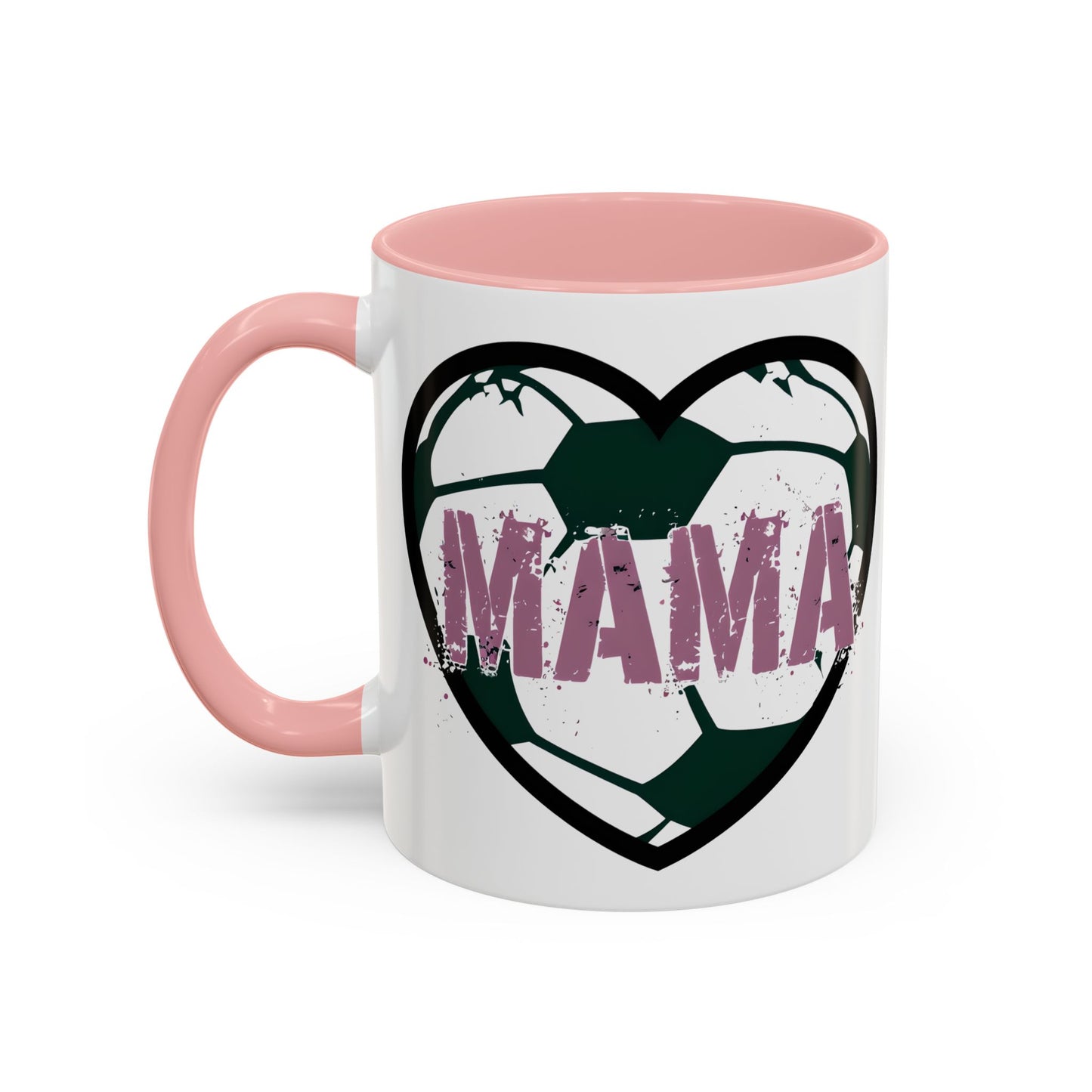 Heartfelt Mama Coffee Mug, Soccer Lover Gift, Mother's Day Mug, Birthday Present, Home Decor Accent Mug