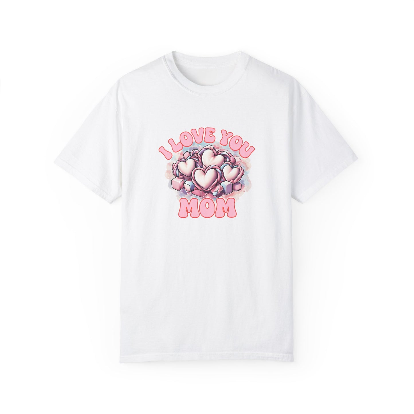 Mom Love T-Shirt, Comfortable Unisex Gift, Perfect for Mother's Day, Family Celebrations, Soft Cotton Tee