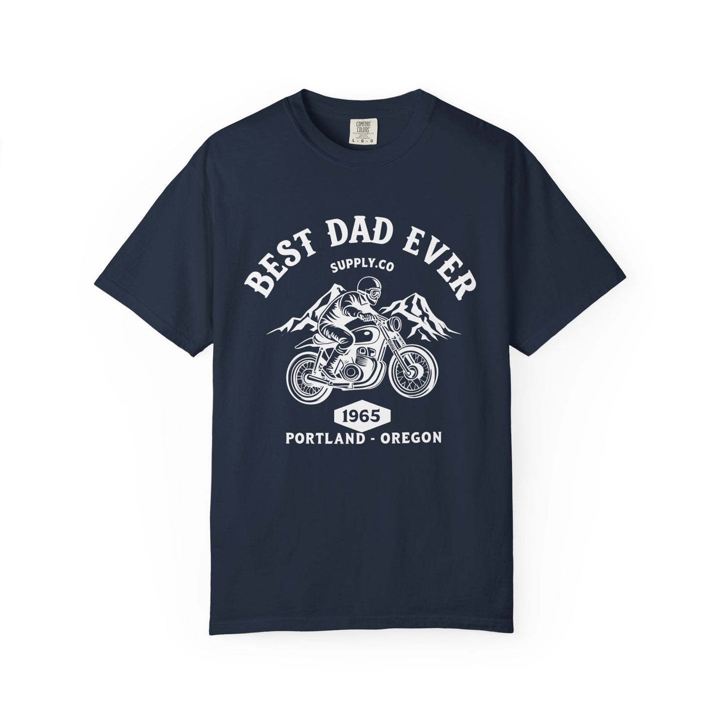 Best Dad Ever T-Shirt, Comfortable Unisex Gift for Father's Day, Family Celebrations, Soft Cotton Tee, Motorcycle Dad Shirt, Father's Day
