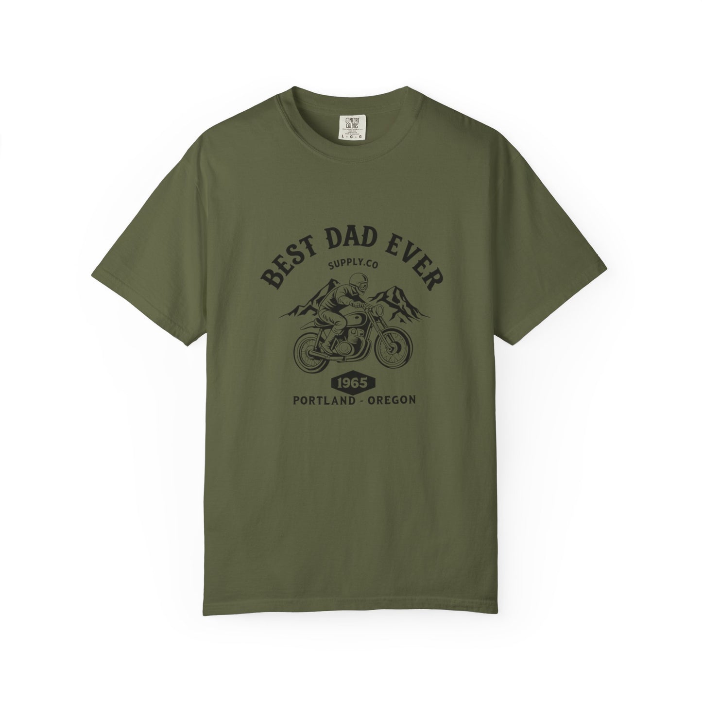 Best Dad Ever T-Shirt, Comfortable Unisex Gift for Father's Day, Family Celebrations, Soft Cotton Tee, Motorcycle Dad Shirt, Father's Day