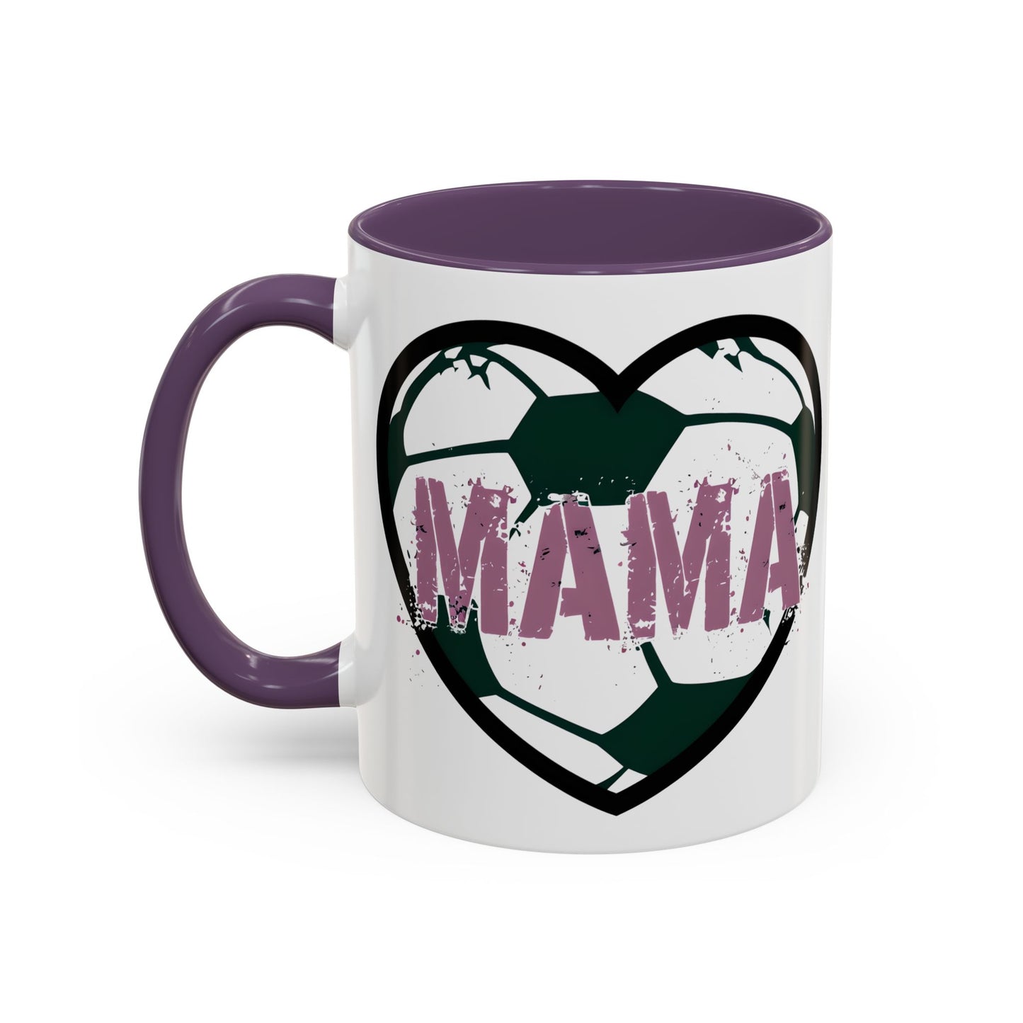 Heartfelt Mama Coffee Mug, Soccer Lover Gift, Mother's Day Mug, Birthday Present, Home Decor Accent Mug