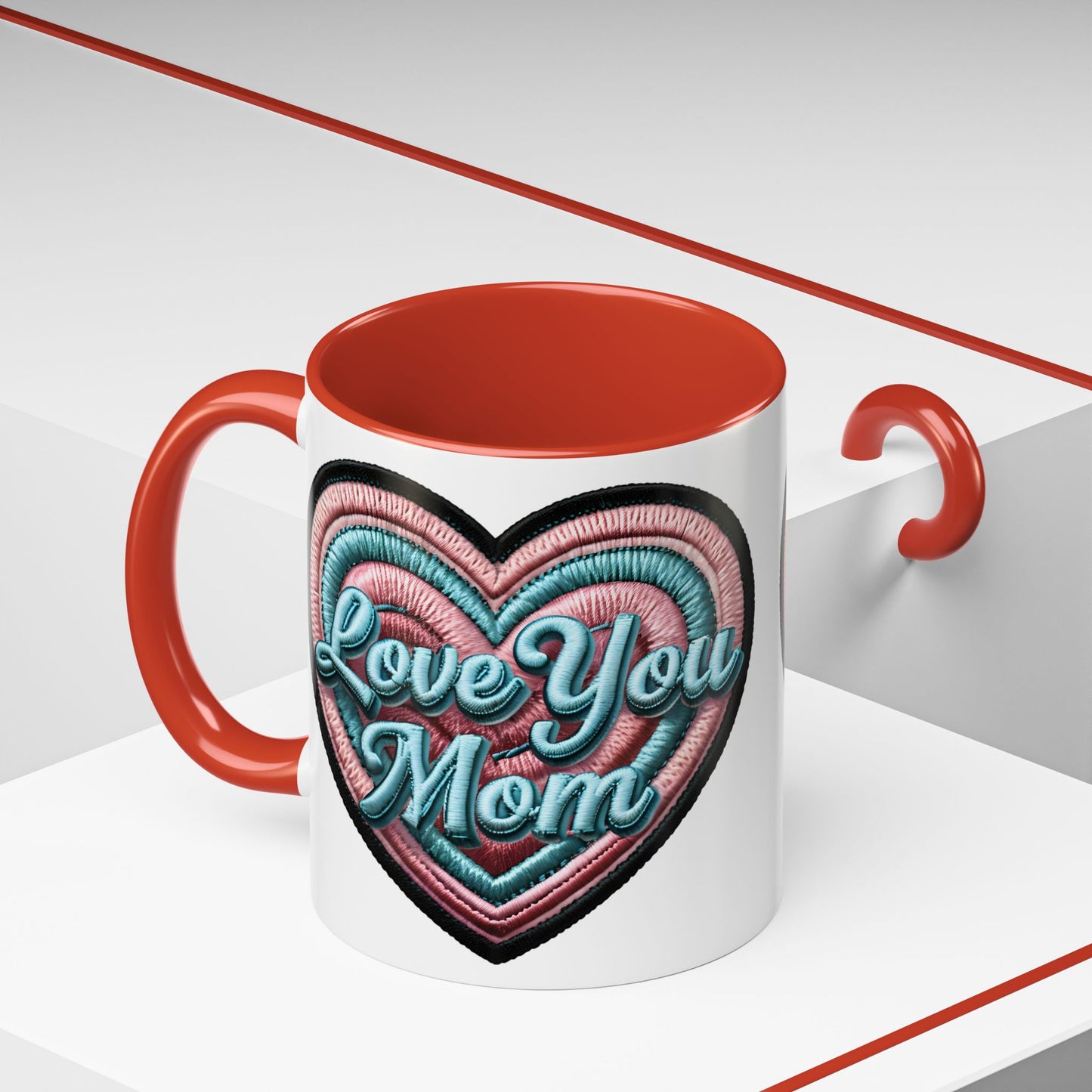 Handcrafted Love You Mom Coffee Mug - Perfect Gift for Mother's Day