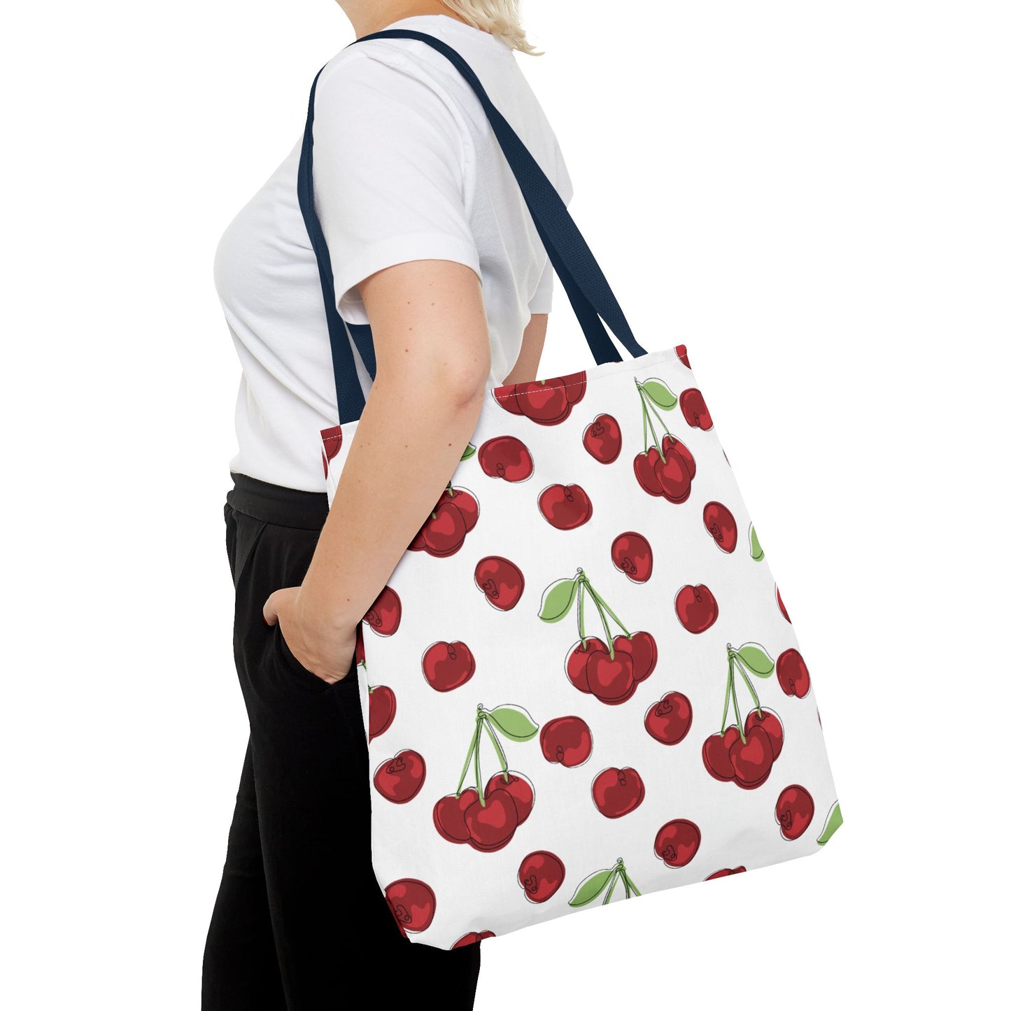 Charming Cherry Tote Bag | Eco-Friendly Shopping, Everyday Use, Beach Outing, Gift for Fruit Lovers, Summer Vibes