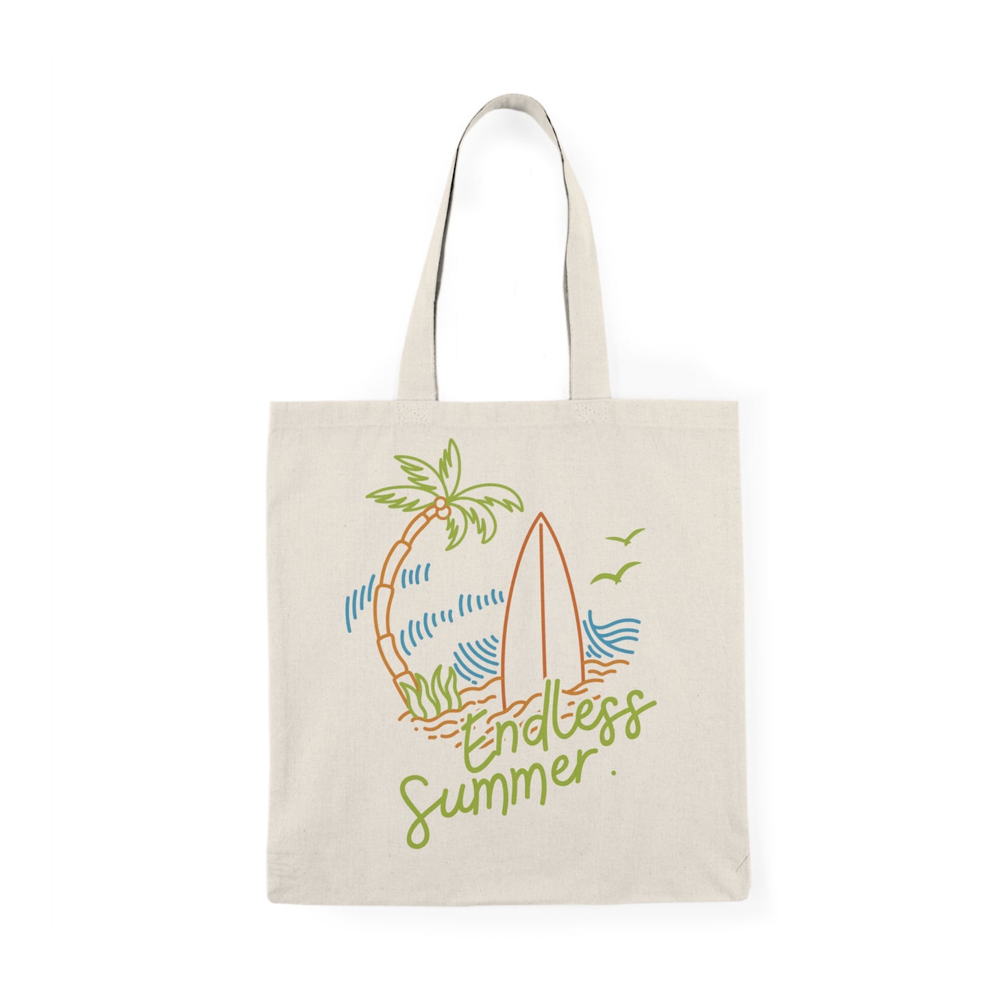 Endless Summer Tote Bag, Beach Bag, Eco-Friendly Shopping Tote, Travel Organizer, Gift for Surf Lovers, Summer Essentials