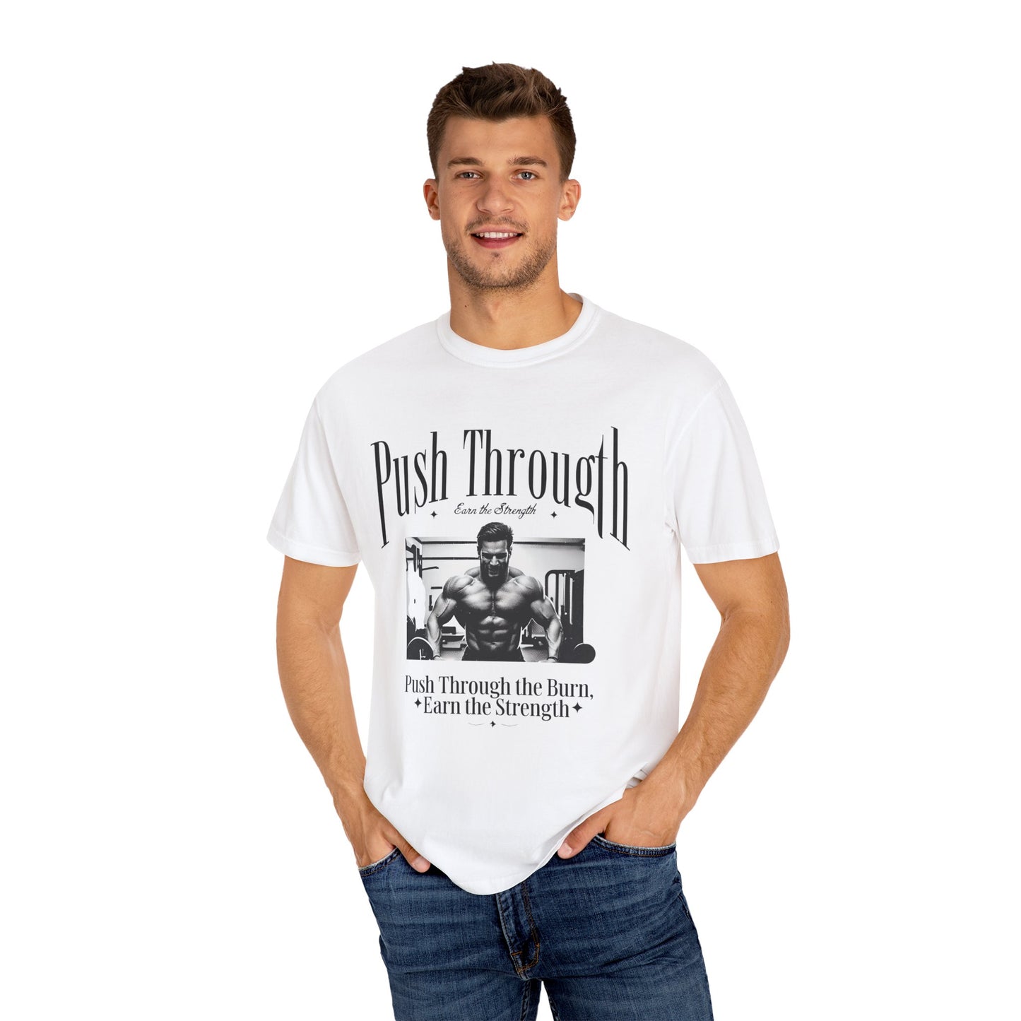 Fitness Motivation T-shirt, Weightlifting Tee, Gym Apparel