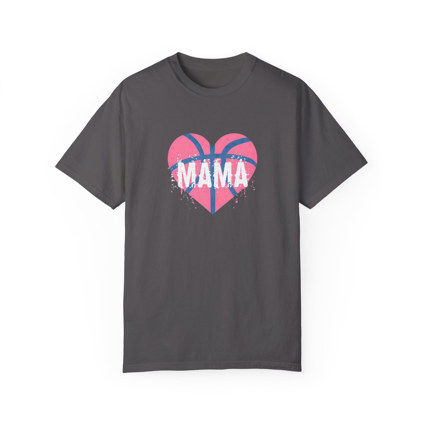 Mama Basketball Heart T-Shirt, Gift for Moms, Unisex Casual Wear, Sports Fan Apparel, Birthday Present for Mothers