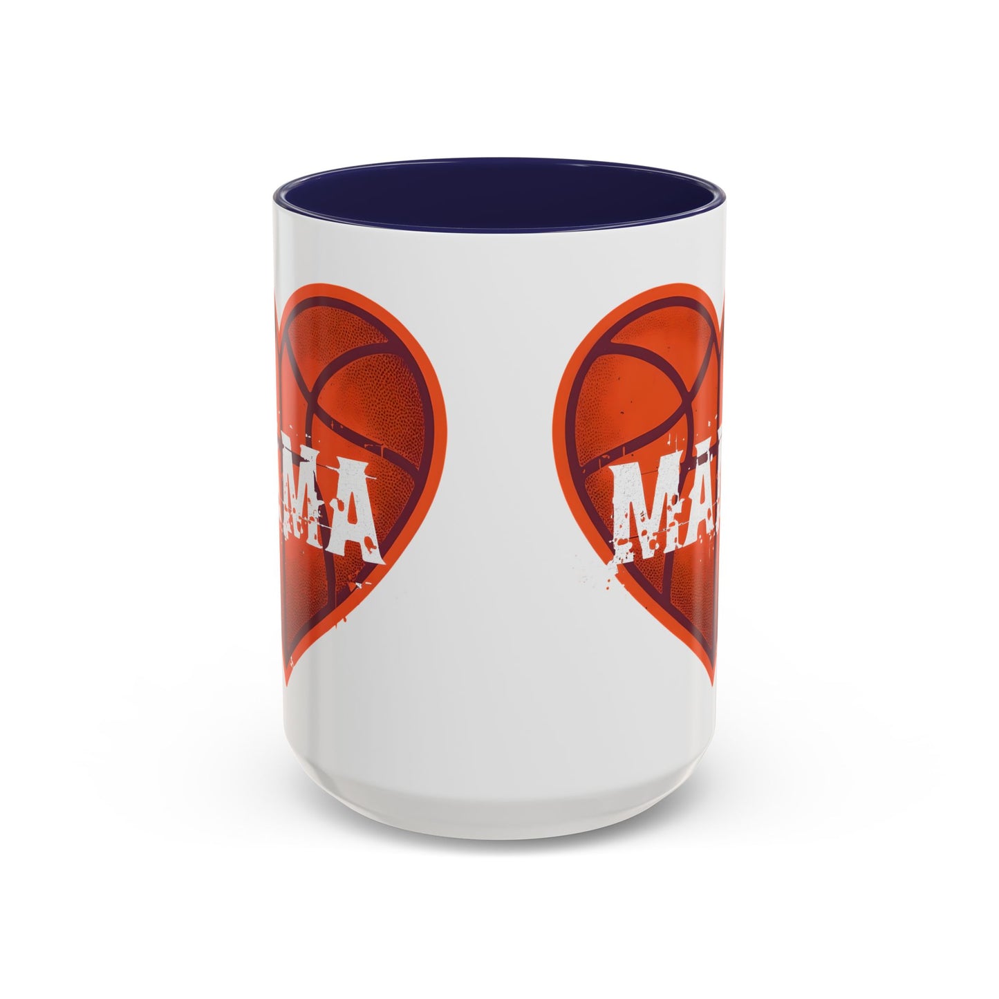 Basketball Mama Coffee Mug | Gift for Sports Moms, Basketball Lovers, Mother's Day, Personalized Mug, Heart Design