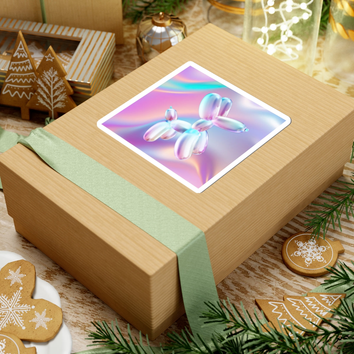 Holographic Dog Stickers, Cute Stickers, Animal Lover Gift, Pet Sticker, Planner Accessories, Laptop Decals