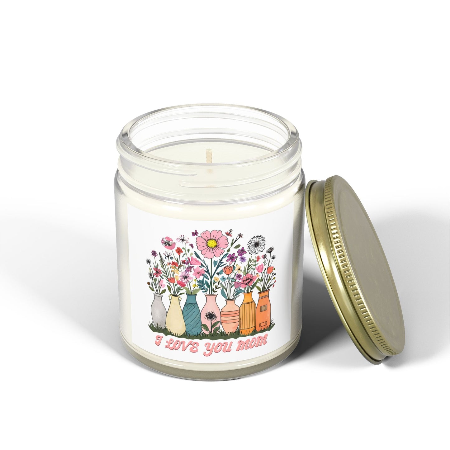 Floral Scented Candle, Perfect Gift for Mom, Relaxing Home Decor, Aromatherapy, Mother's Day, Birthday, Home Fragrance