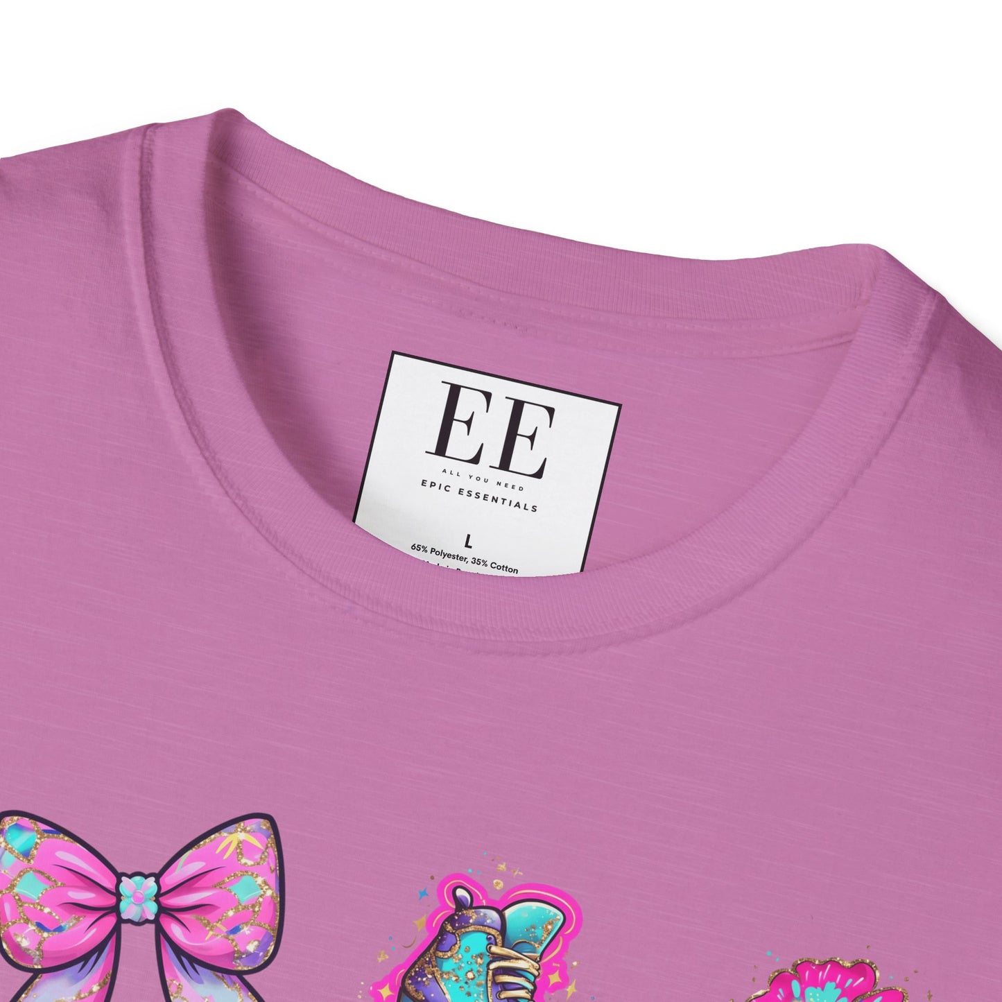 Messy Coquette Fun Unisex Softstyle T-Shirt, Messy Design, Trendy Apparel, Cute Graphic Tee, Casual Clothing