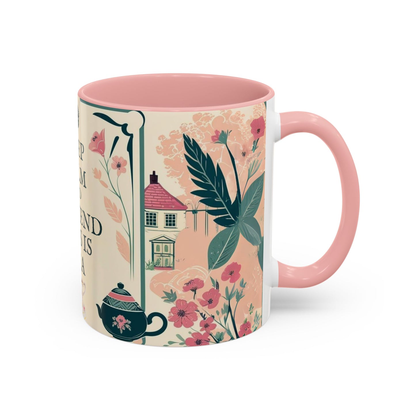 Mug, Keep Calm and Pretend This is Tea, England Theme, Gift for Tea Lovers, Funny Coffee Cup, Ceramic Mug, Tea Lover Gift, Coffee Mug,