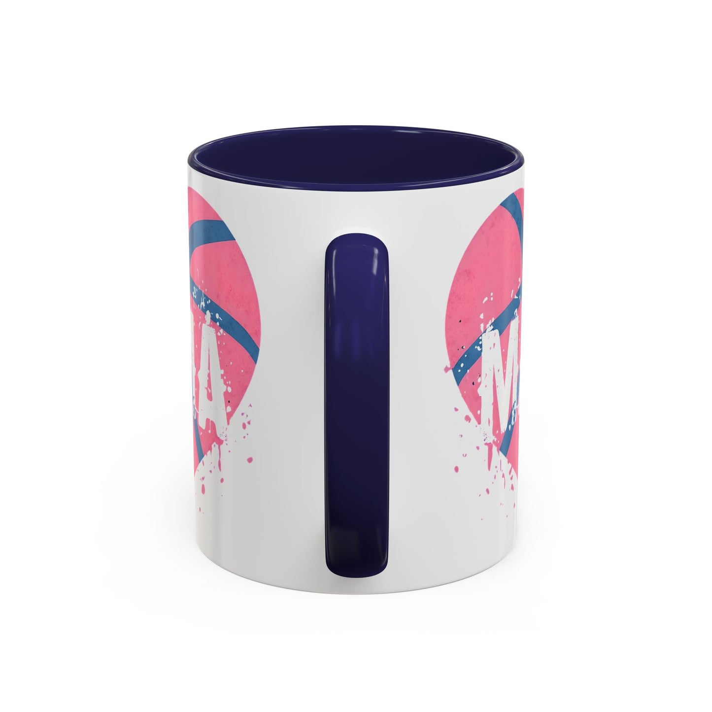 Mama Basketball Heart Accent Coffee Mug - Perfect Gift for Sports Moms